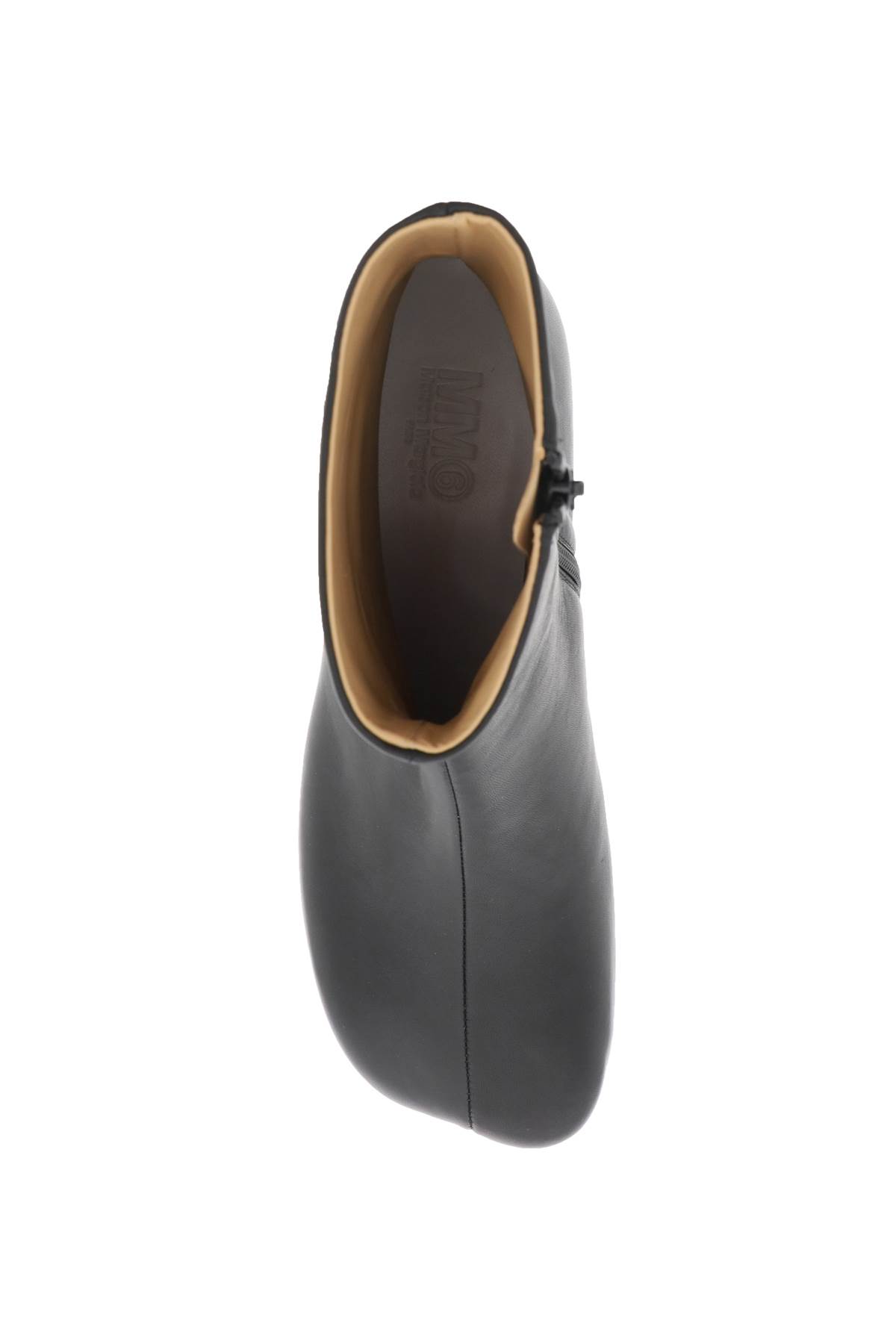 Shop Mm6 Maison Margiela Leather Ankle Boots
