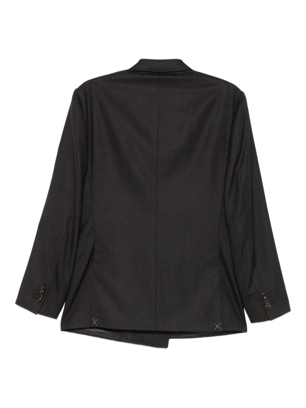 Corneliani Double-breasted Blazer In Black