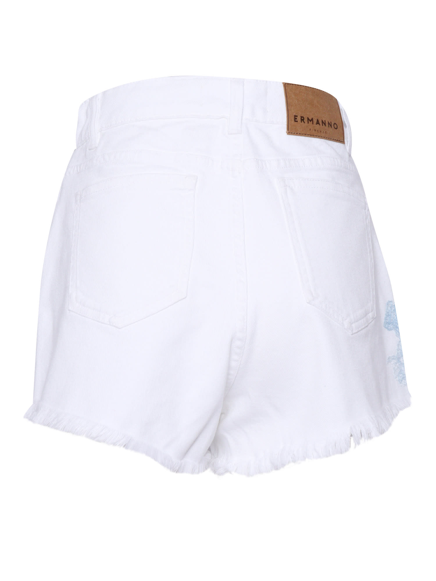 Ermanno Ermanno Scervino Shorts With Insert In White