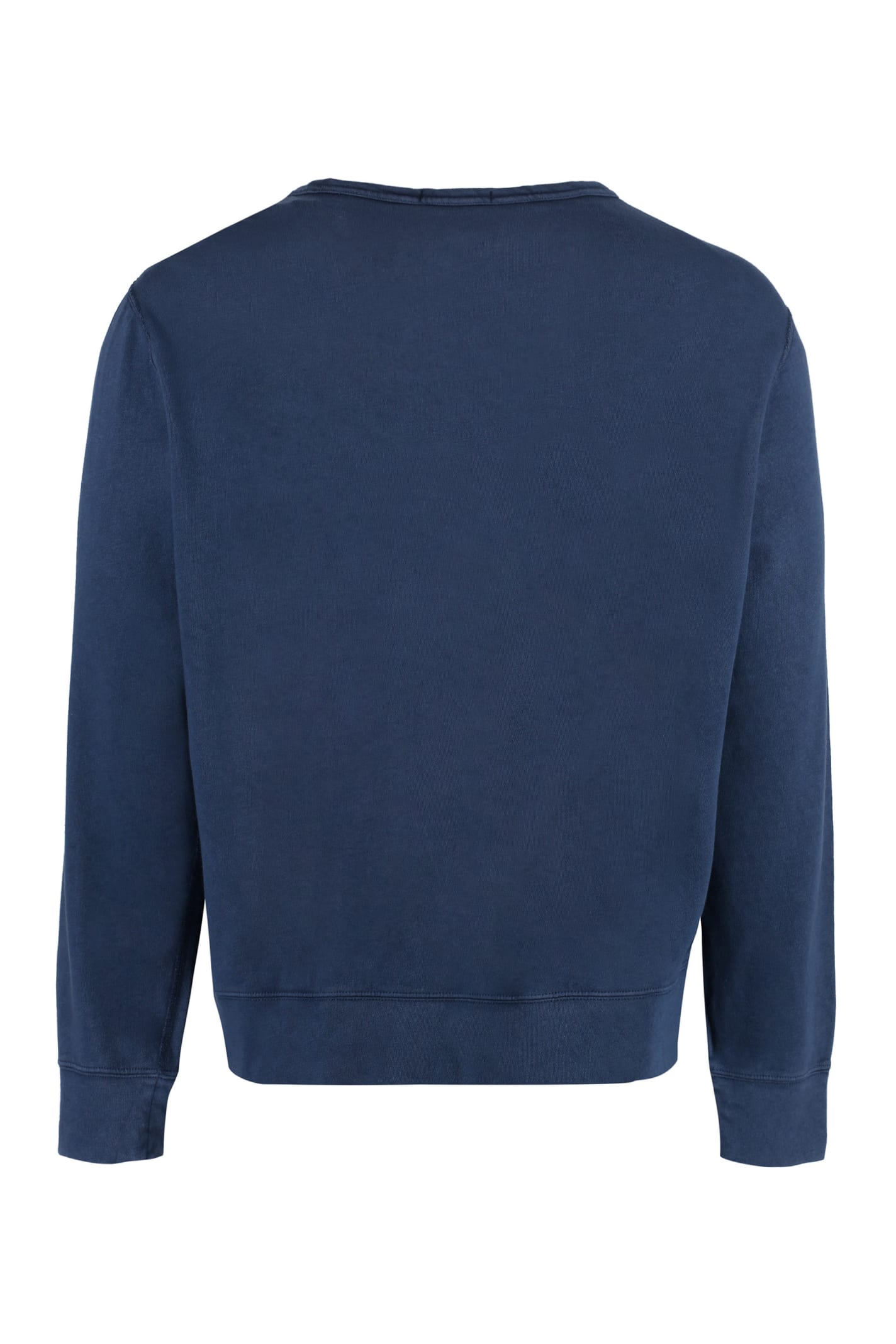 Shop Ralph Lauren Long Sleeve Cotton T-shirt In Newport Navy