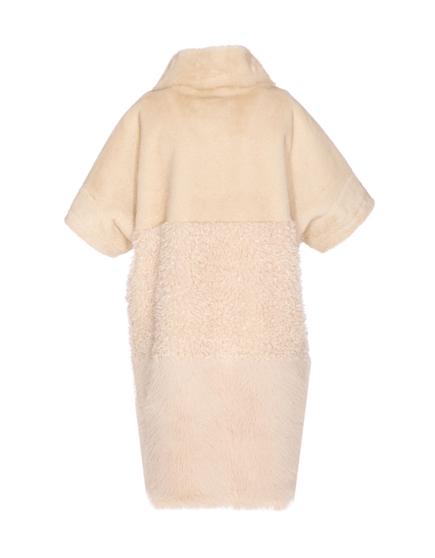 Bully Fake Fur Coat In Neutral