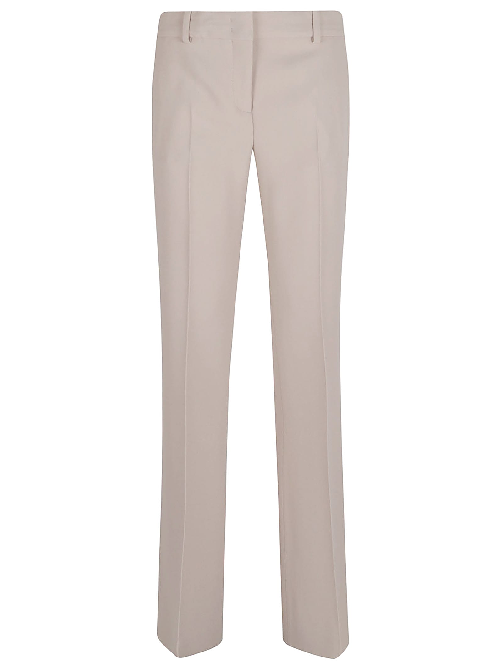 Ermanno Scervino Bootcut Trousers With Back And Side Pockets In Neutral