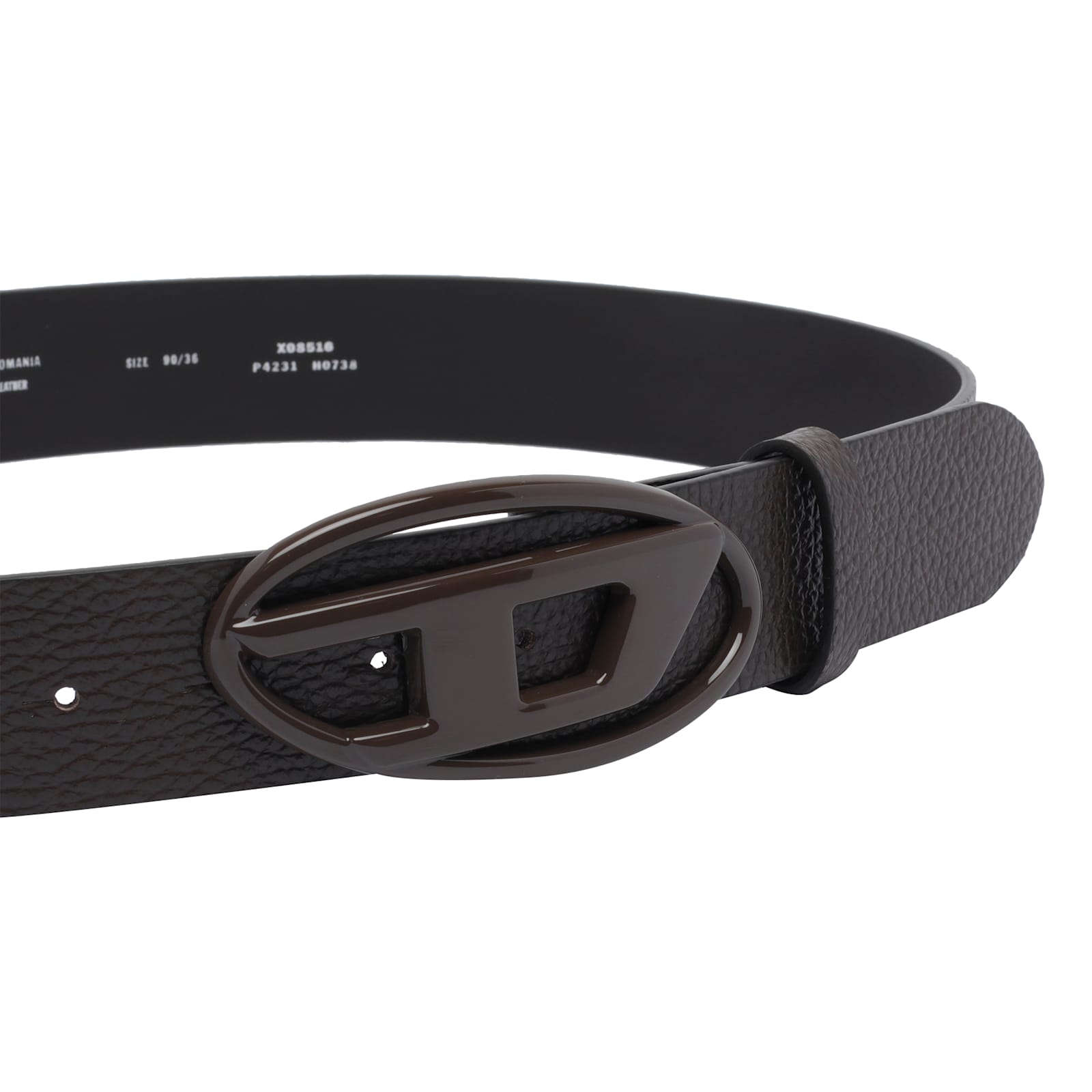 Diesel Oval D-buckle Leather Belt