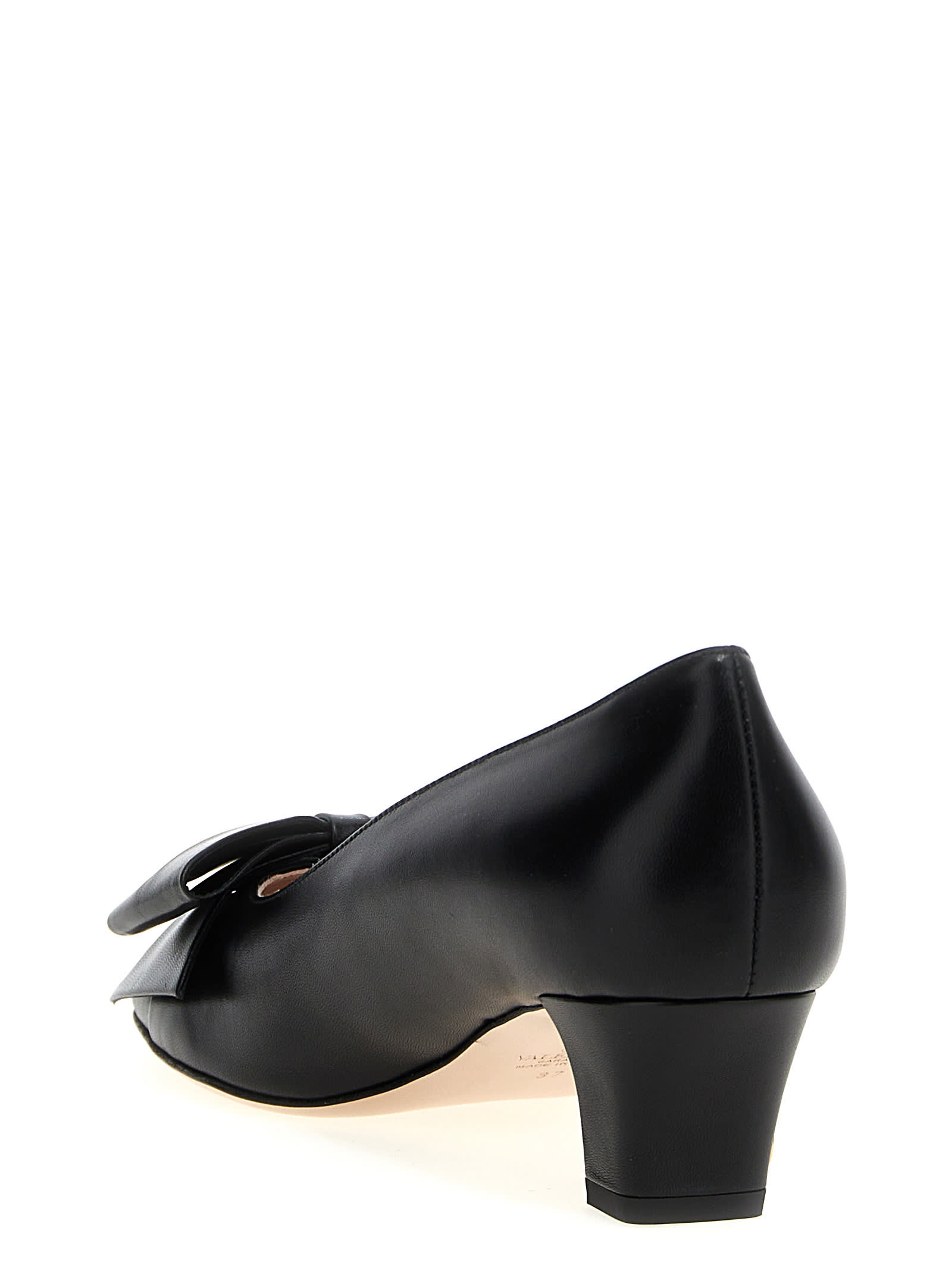 Shop Valentino Garavani Bowow Pumps In Black