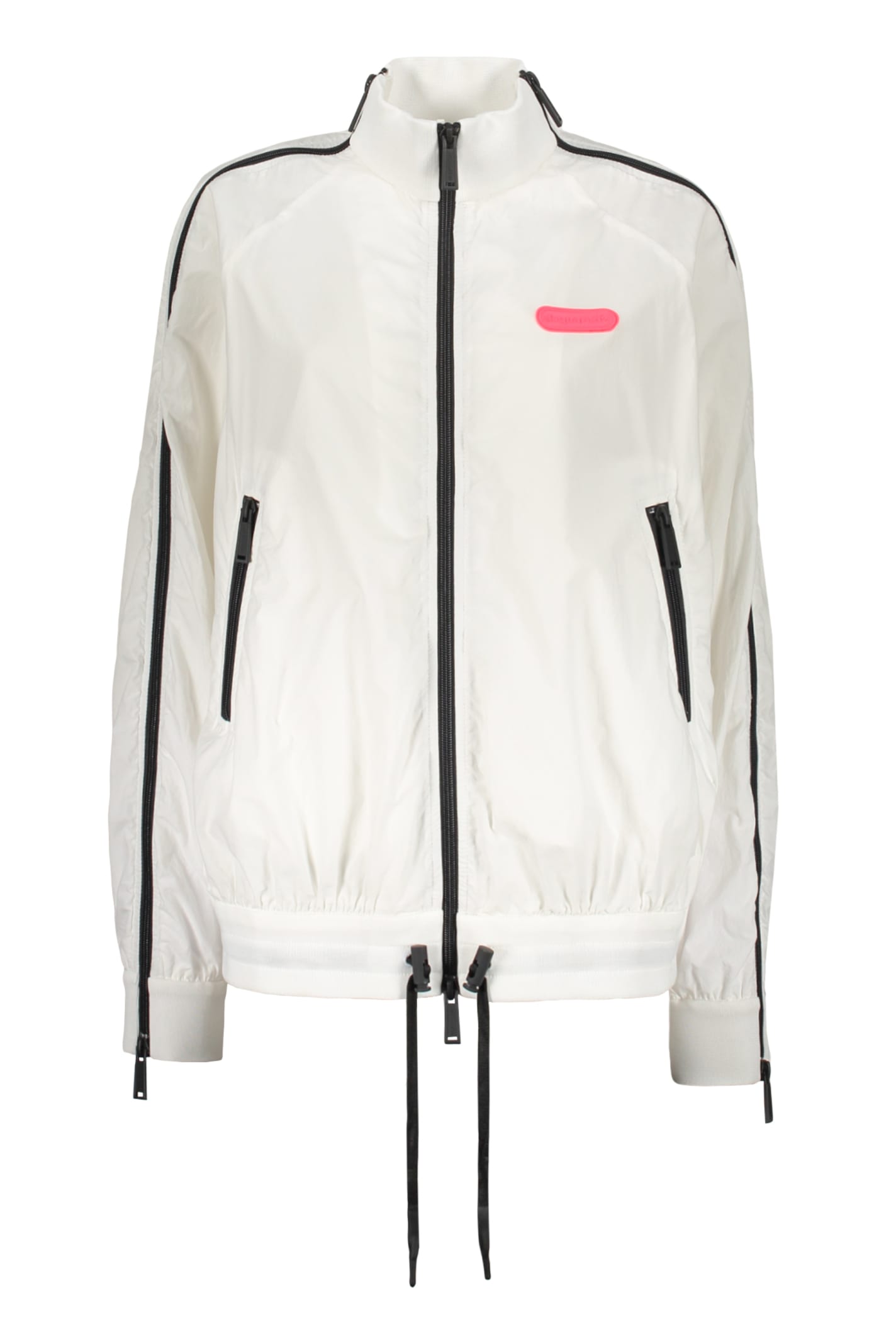 Shop Dsquared2 Cotton Bomber Jacket In White