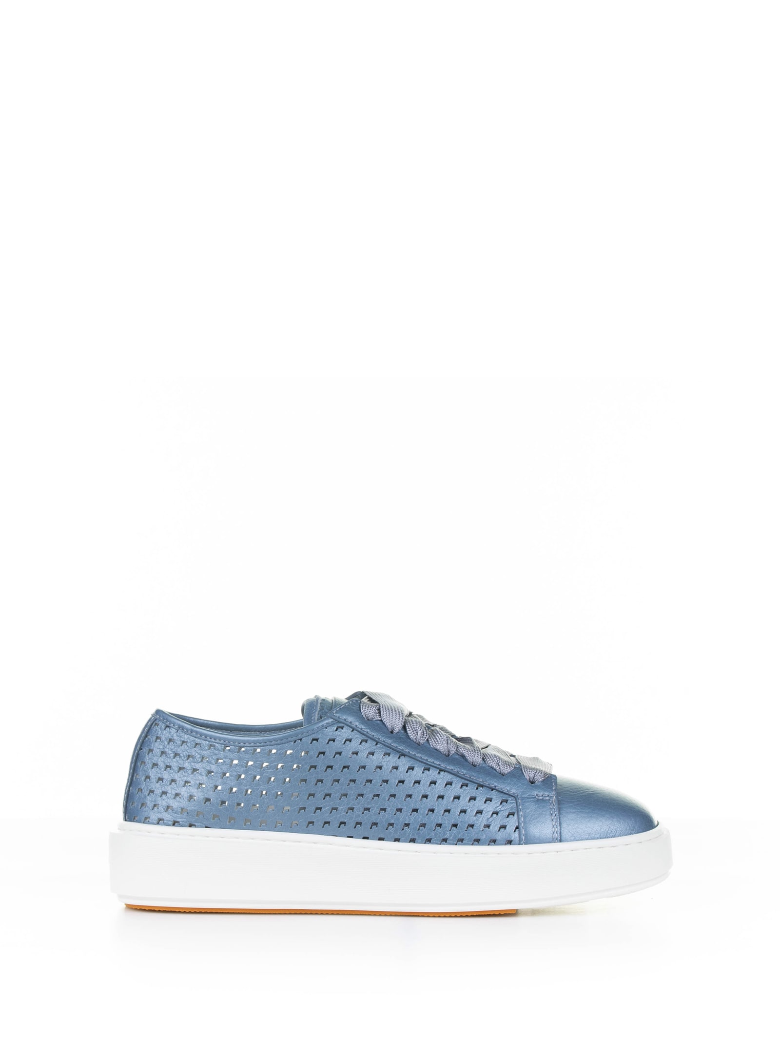 Santoni Sneakers In Light Blue