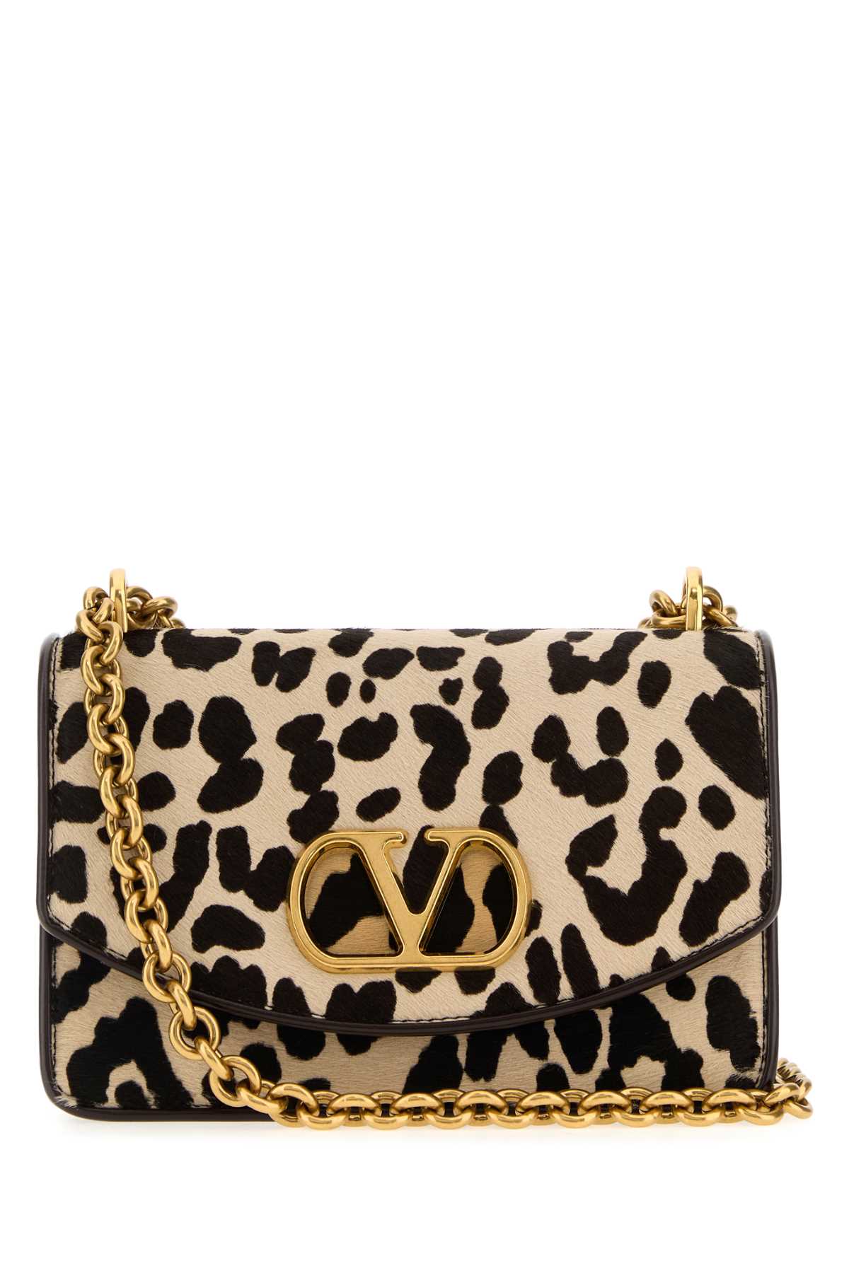 Valentino Printed Calf Hair Vain Shoulder Bag