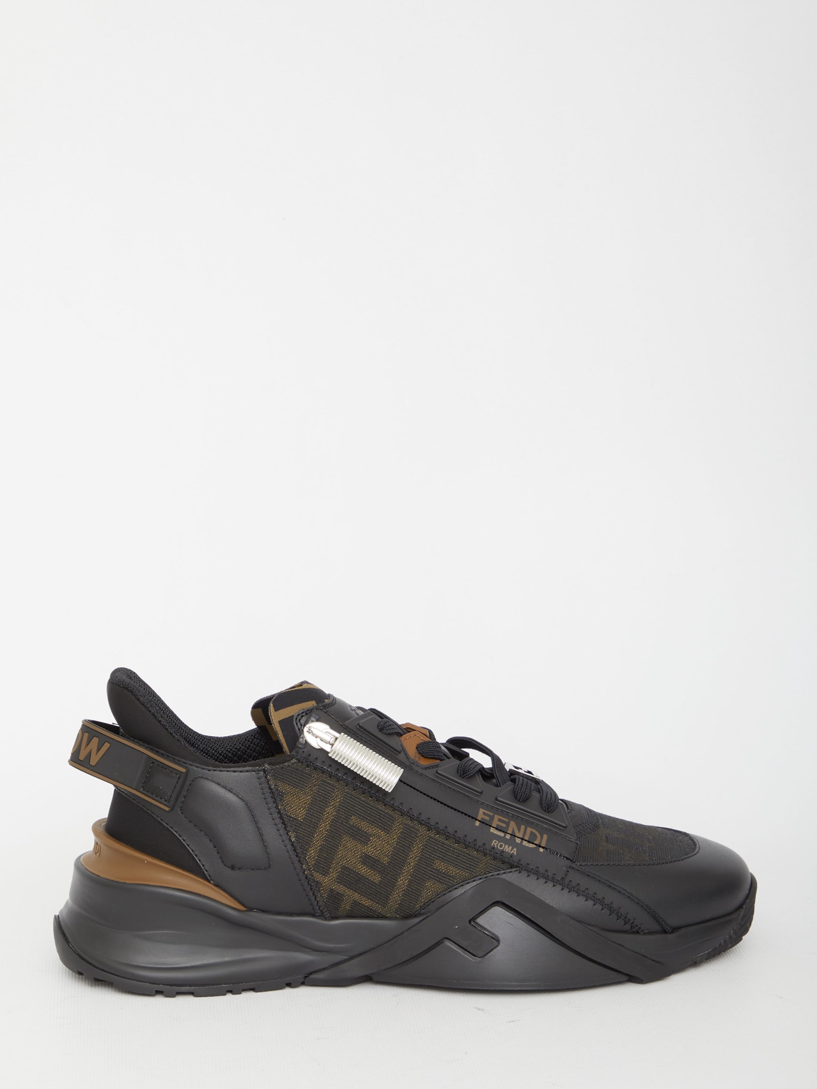 Shop Fendi Flow Sneakers In Black