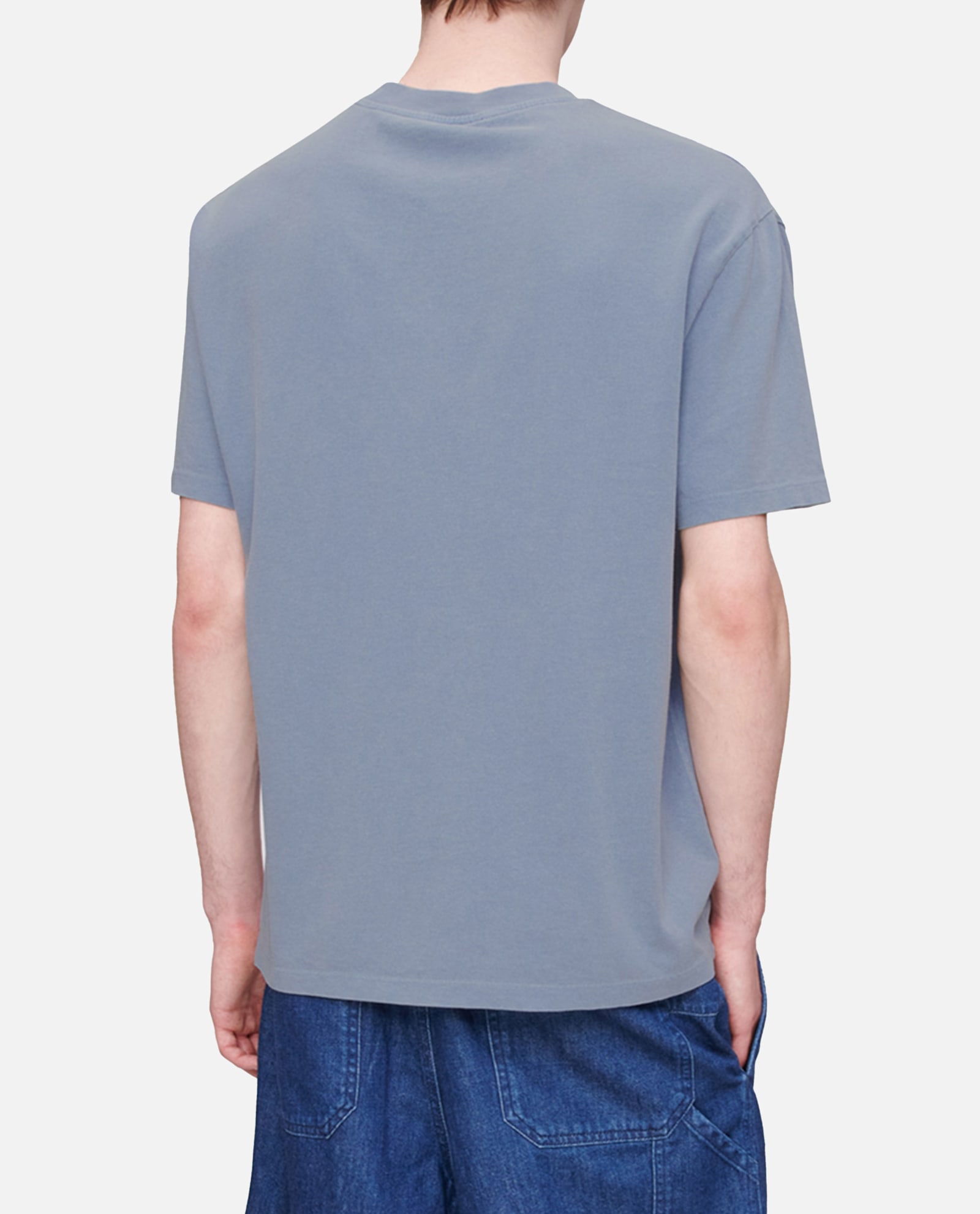 Apc A. P.c. Davy Logo Graphic Tee In Blue