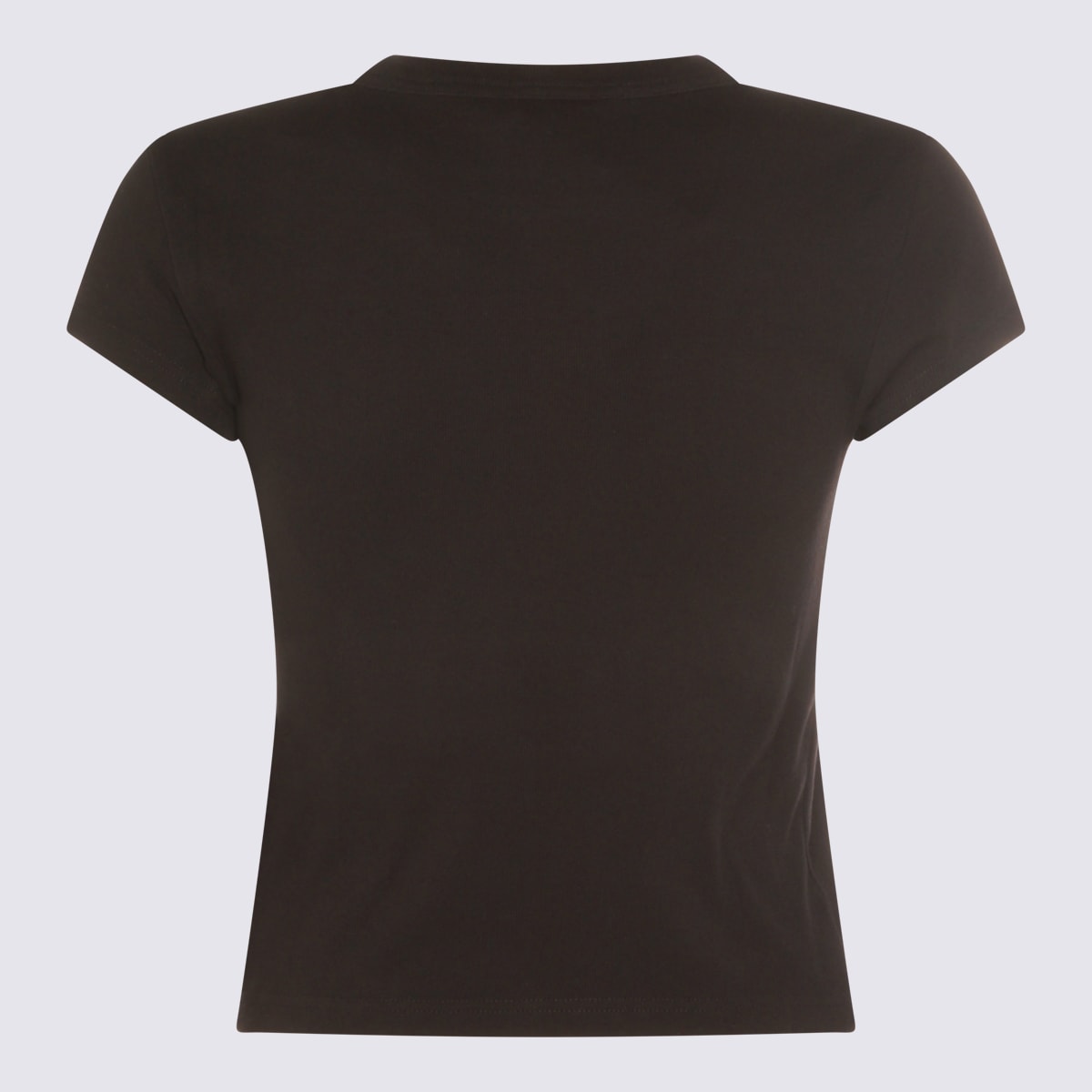 Alexander Wang Black Cotton T-shirt In Black
