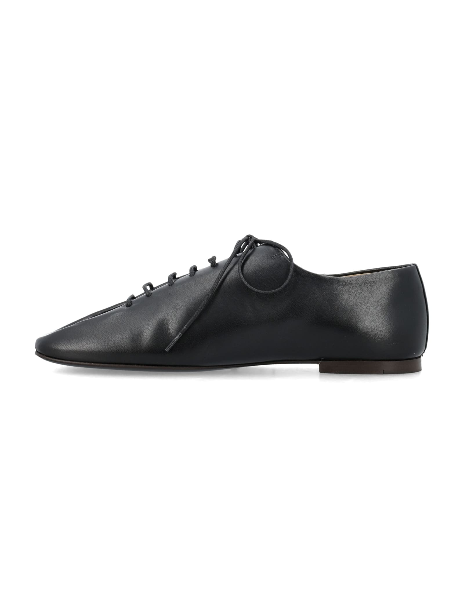 Shop Lemaire Souris Flat Classic Derbies In Nero