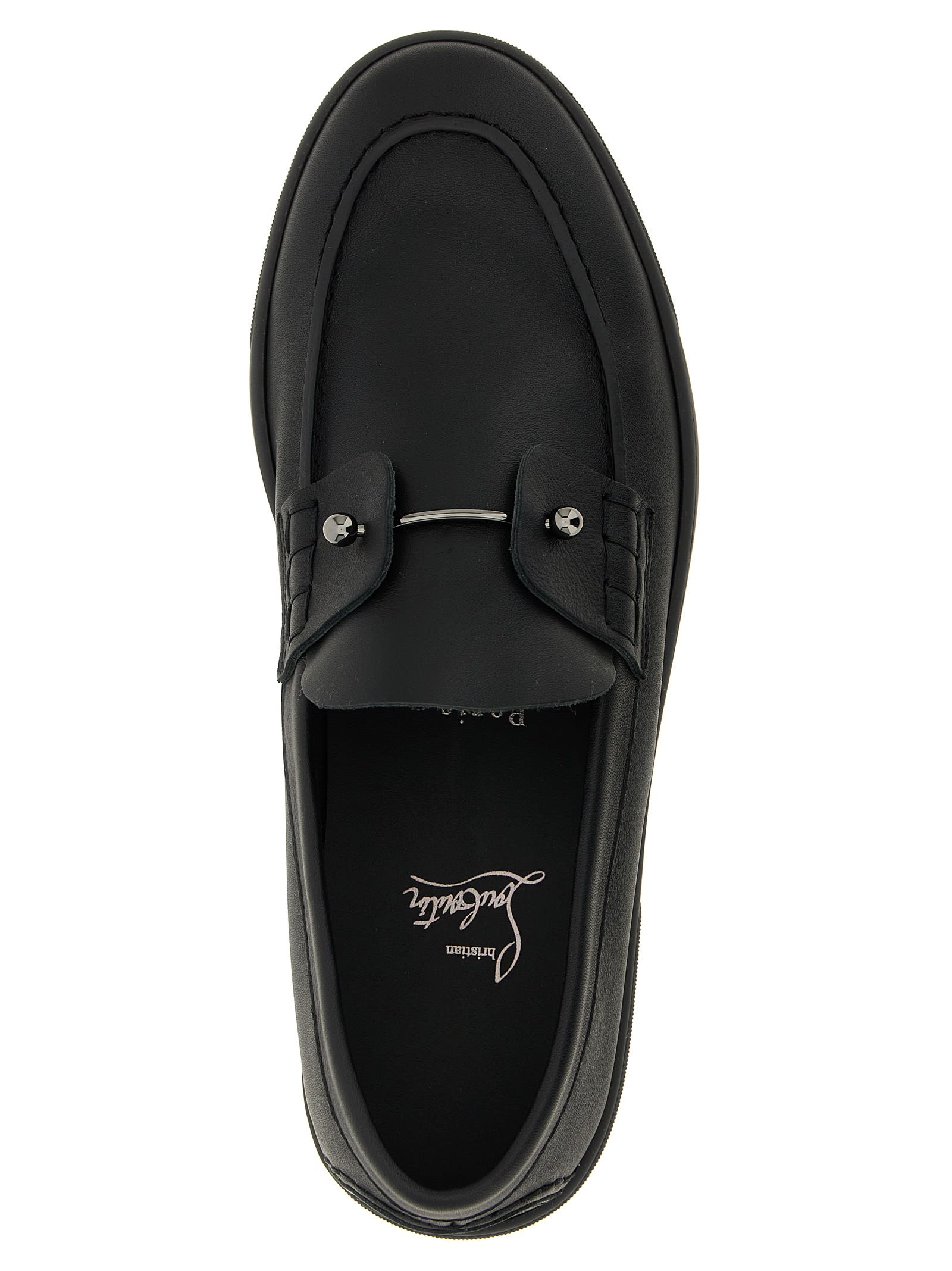 Christian Louboutin Chambeliboat Loafers In Black