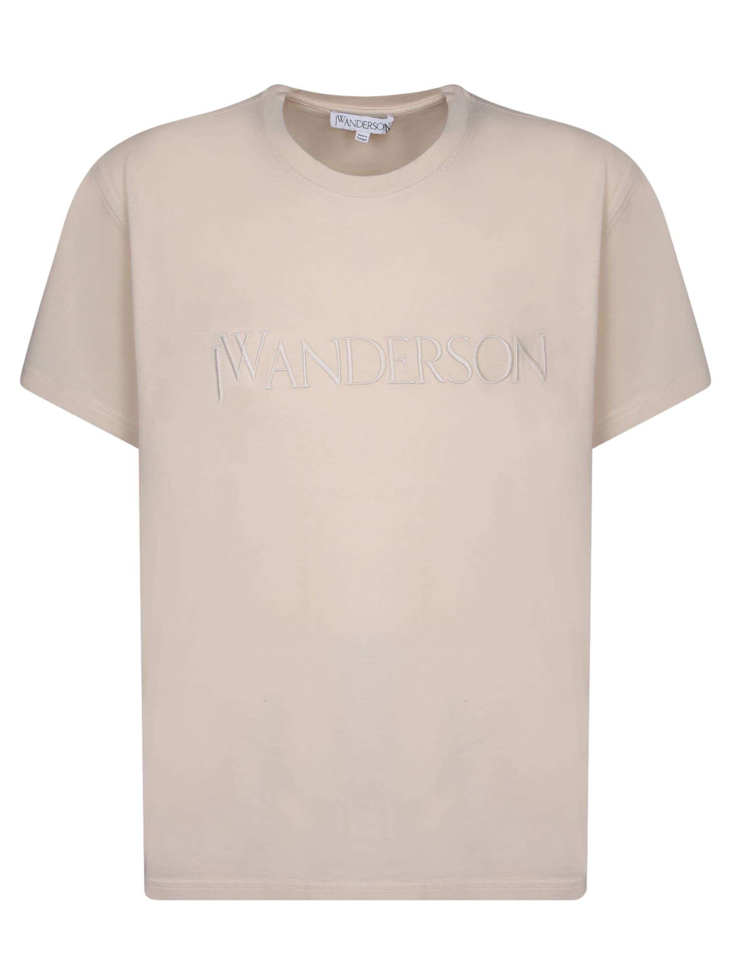 Jw Anderson Logo Beige T-shirt