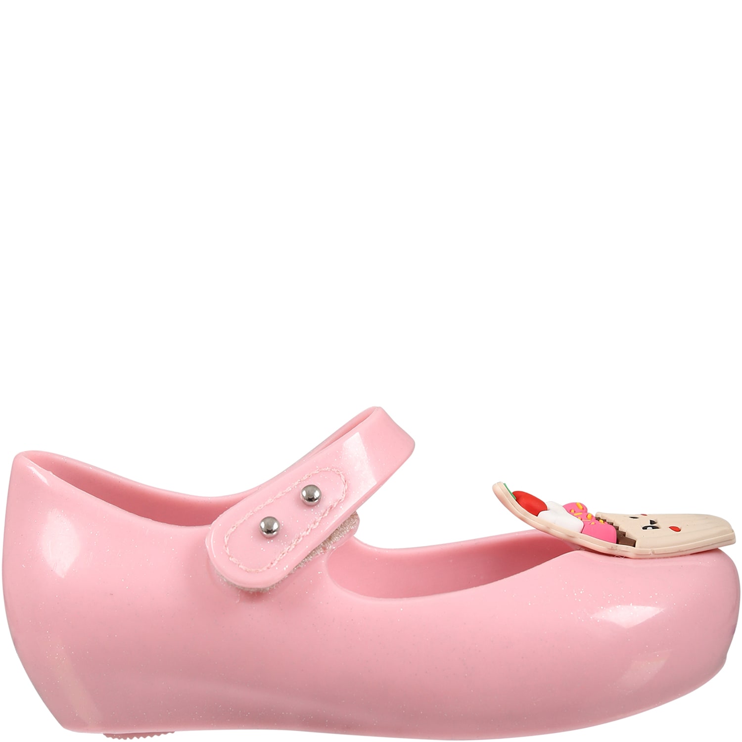 Melissa Kids' Pink Ballet Flats For Girl With Cupcake