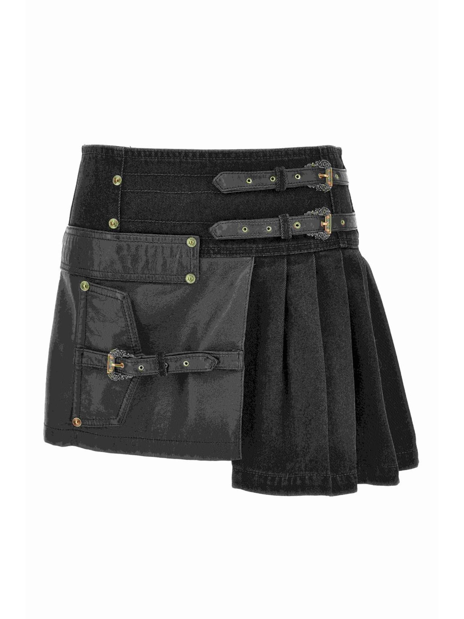 Shop Versace Jeans Couture Skirt In Black