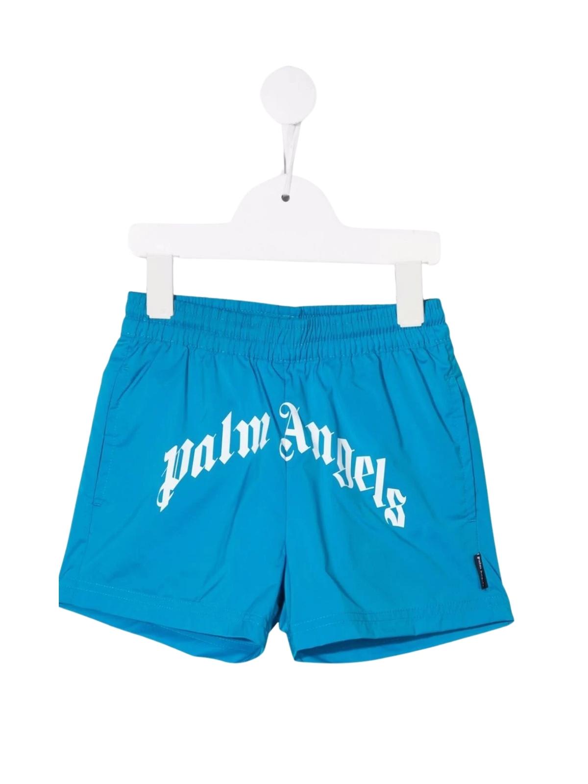 Palm Angels Beachwear Shorts Logo