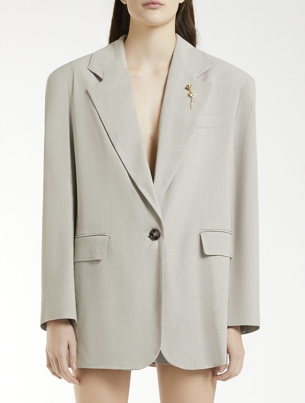 Shop Marella The Big Blazer In Sand