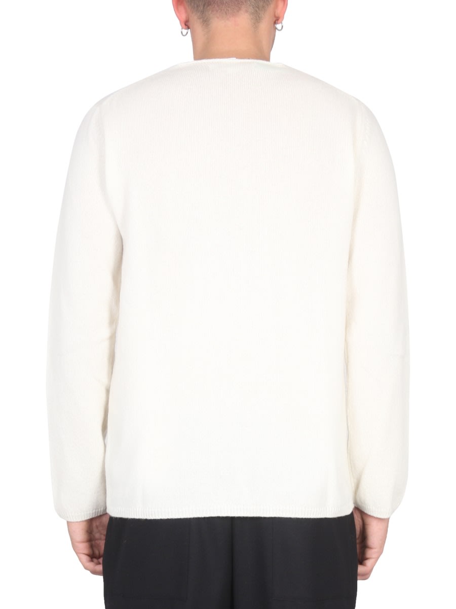 Shop Comme Des Garçons Shirt Wool Jersey. In Beige