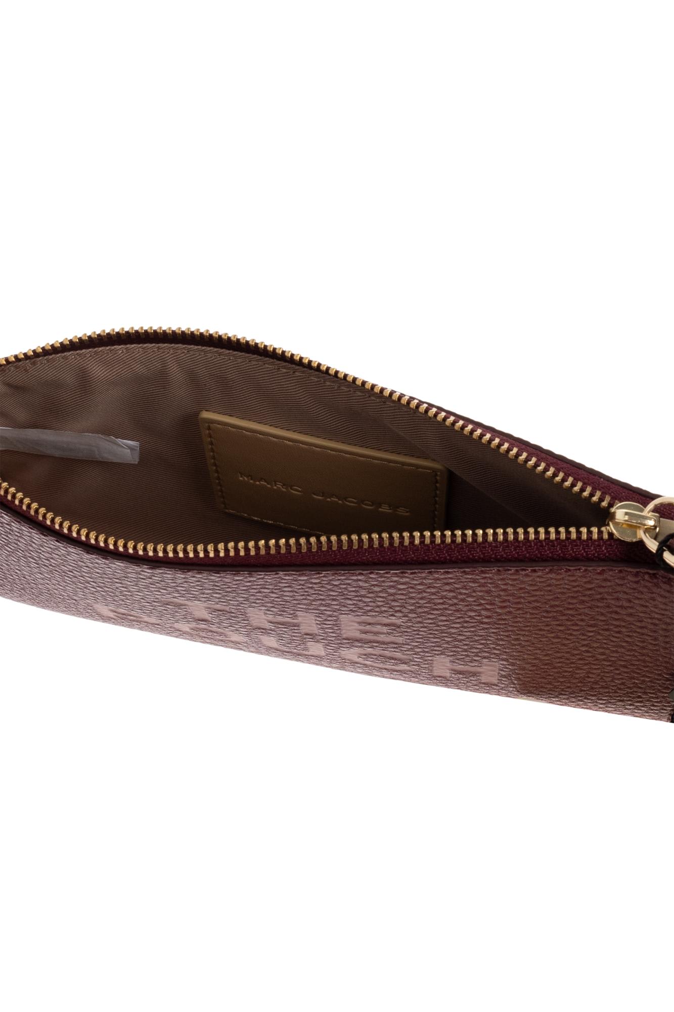 Marc Jacobs Embossed Zip Pouch In Burgundy