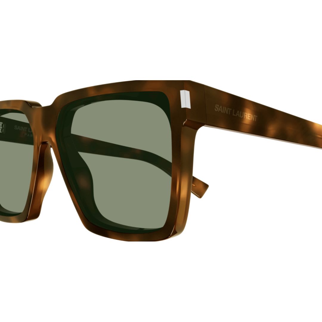 Saint Laurent Sl 610003 Havana Havana Green In Brown