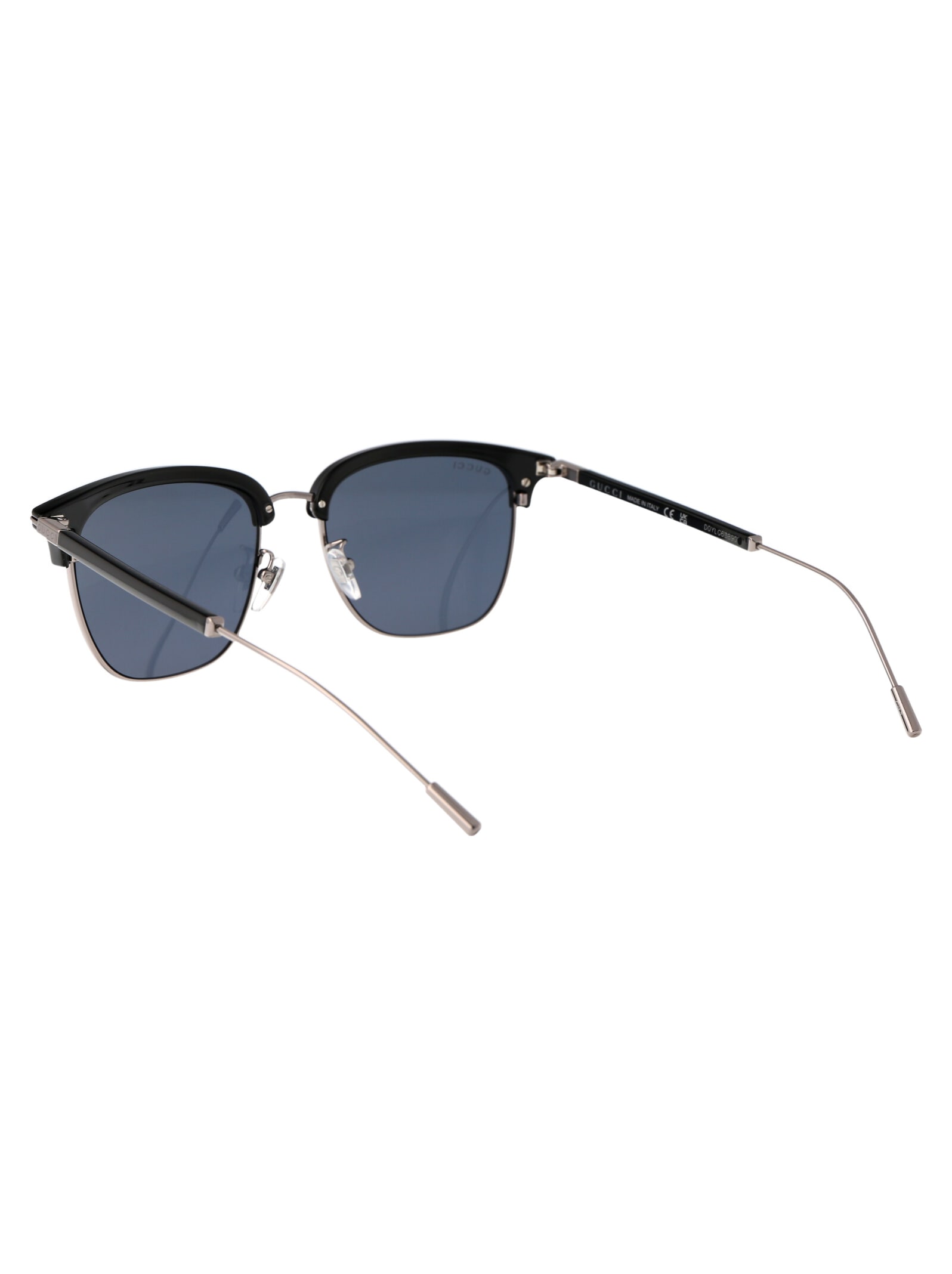 Shop Gucci Gg1275sa Sunglasses In 003 Black Ruthenium Blue