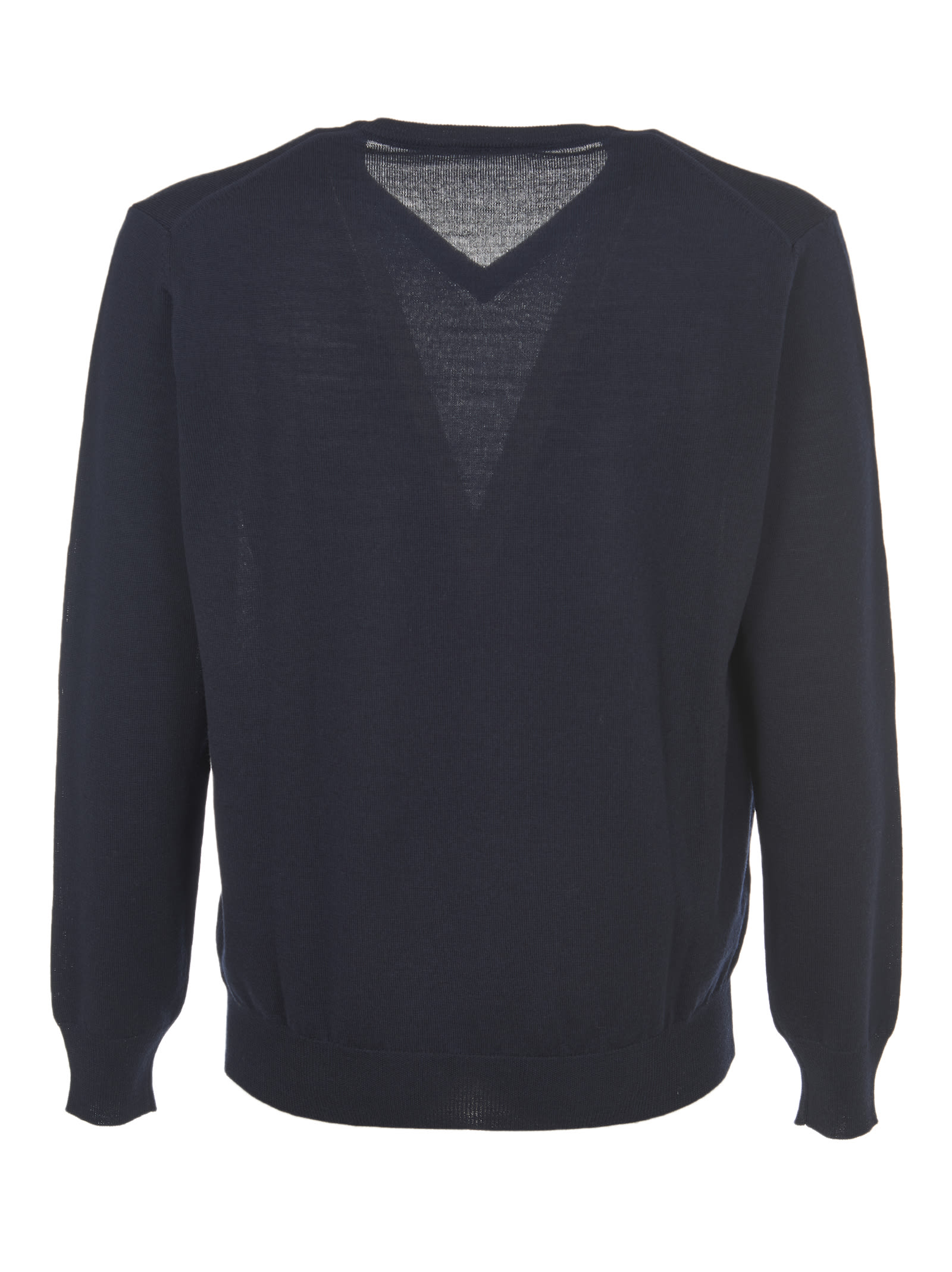 Kangra V Neck Blue Wool Sweater