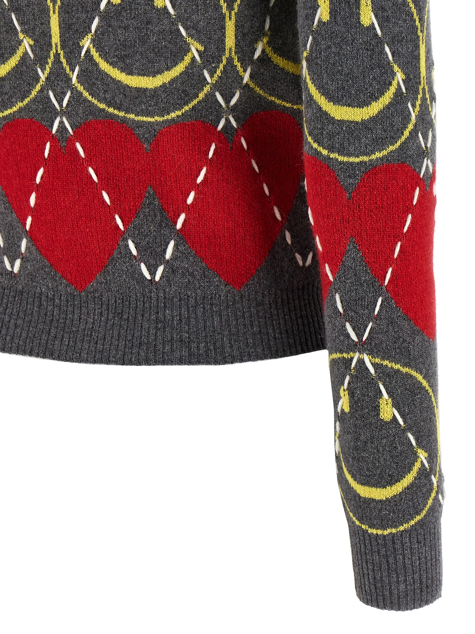 Moschino Smiley Sweater In Multi
