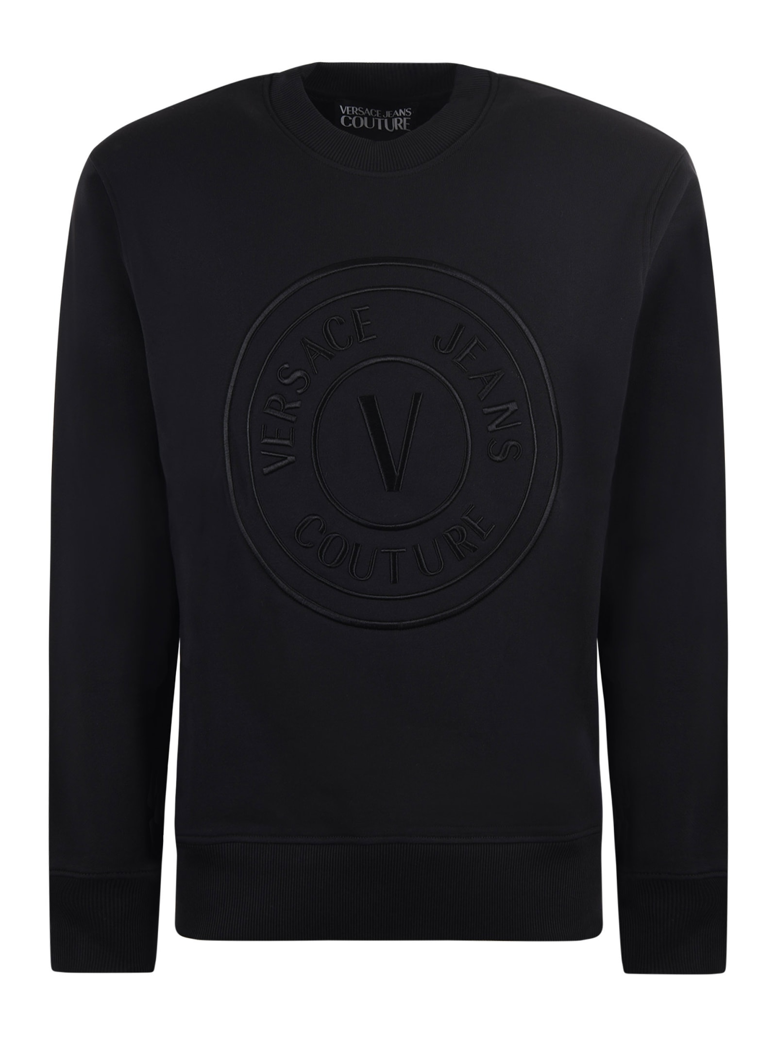 Shop Versace Jeans Couture Sweatshirt In Black