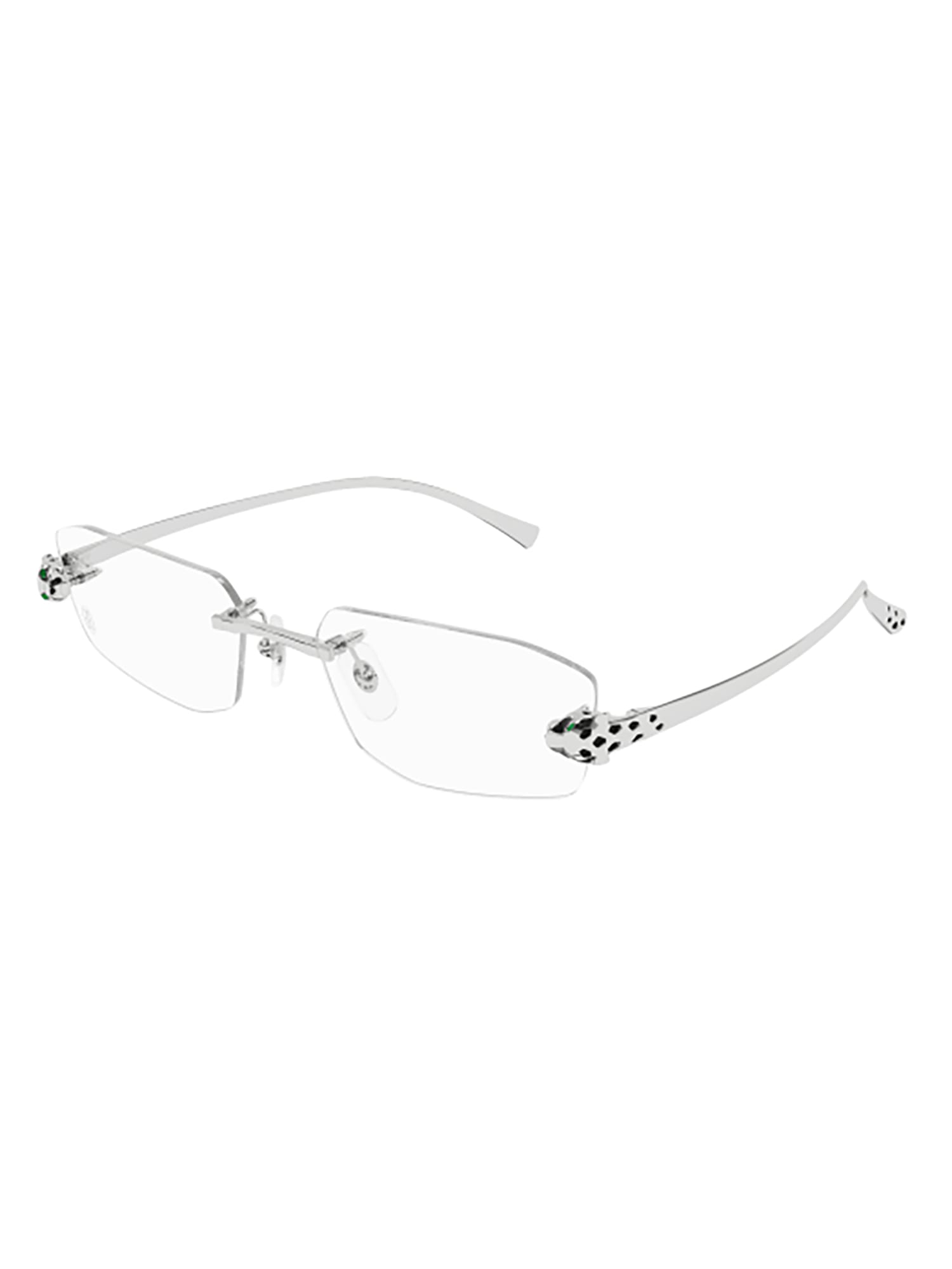 Shop Cartier Ct0494o Eyewear In 002 Silver Silver Transpa