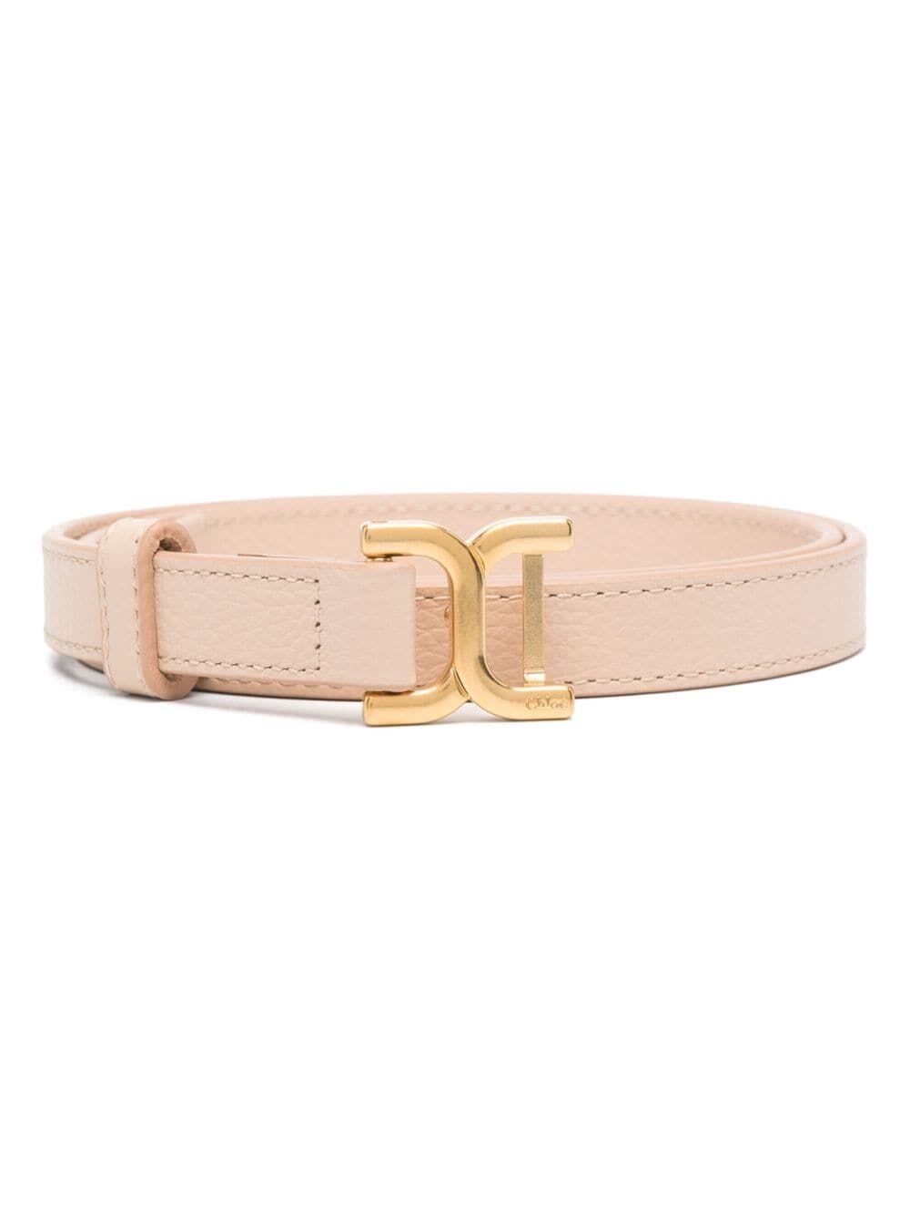 Shop Chloé Marcie Belt In Cement Pink