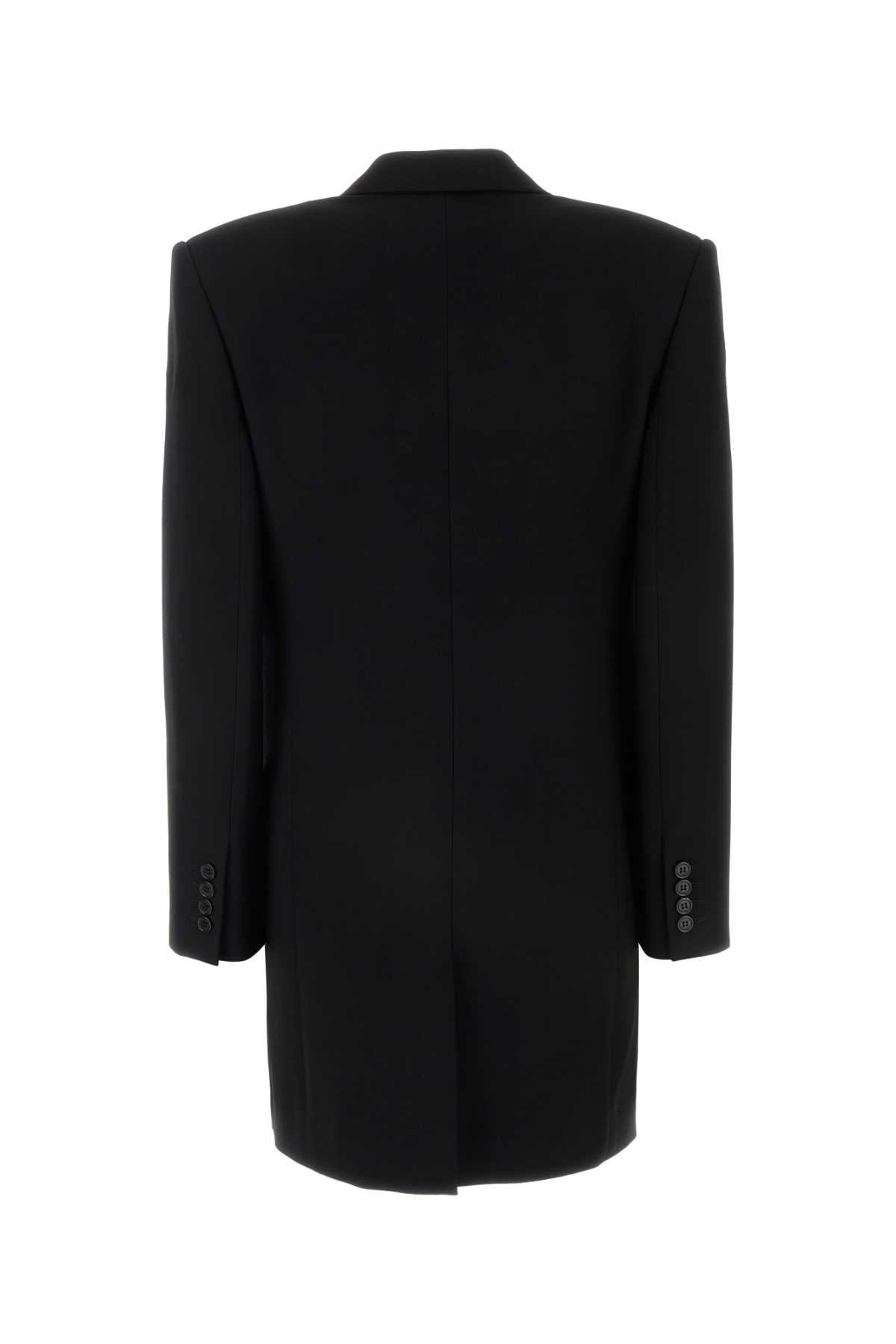 Saint Laurent Black Single Breasted Blazer In Noir