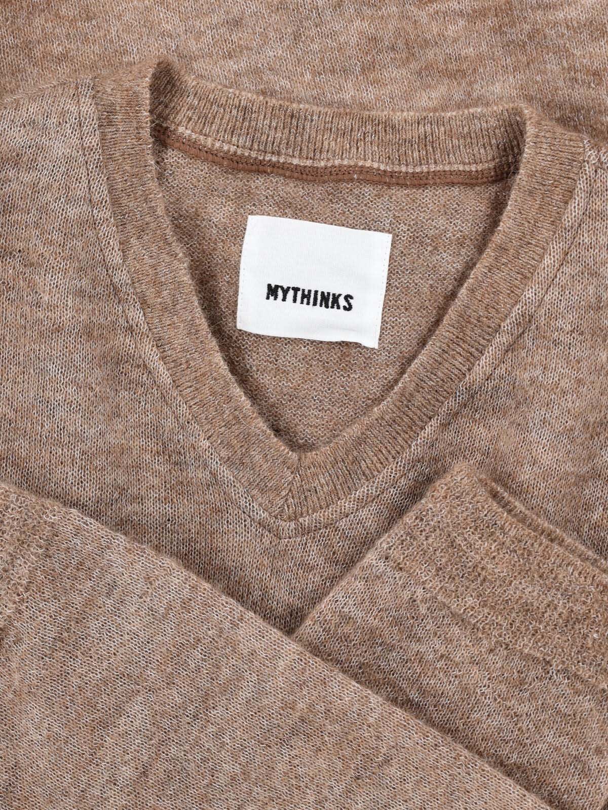 Mythinks Alpaca Blend Sweater In Brown