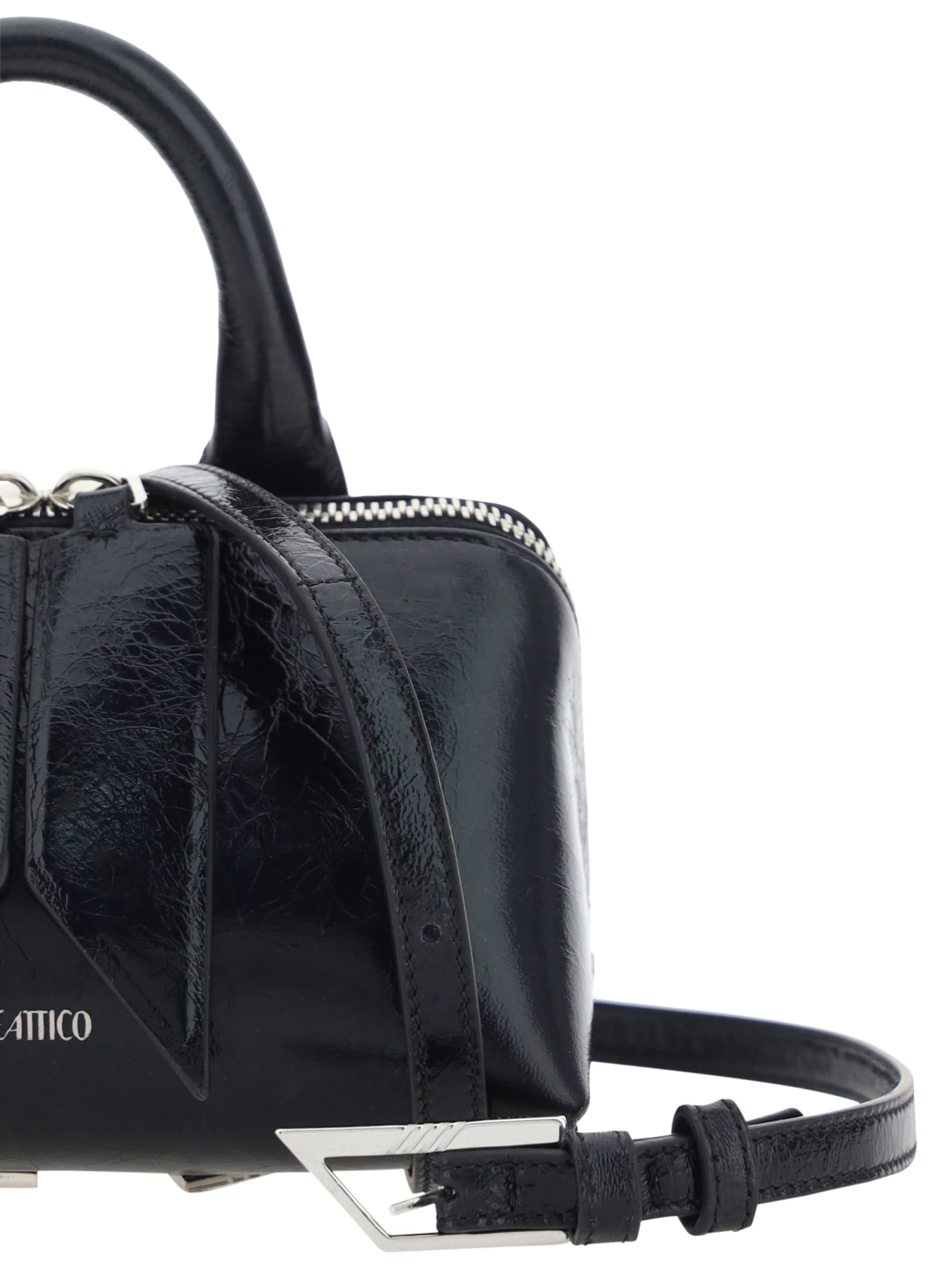 Shop Attico Friday Mini Handbag In Black