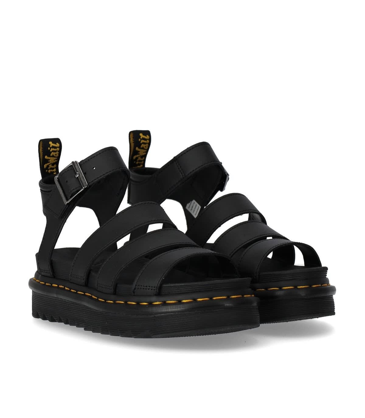 Dr. Martens Blaire Hydro Black Sandal | ModeSens