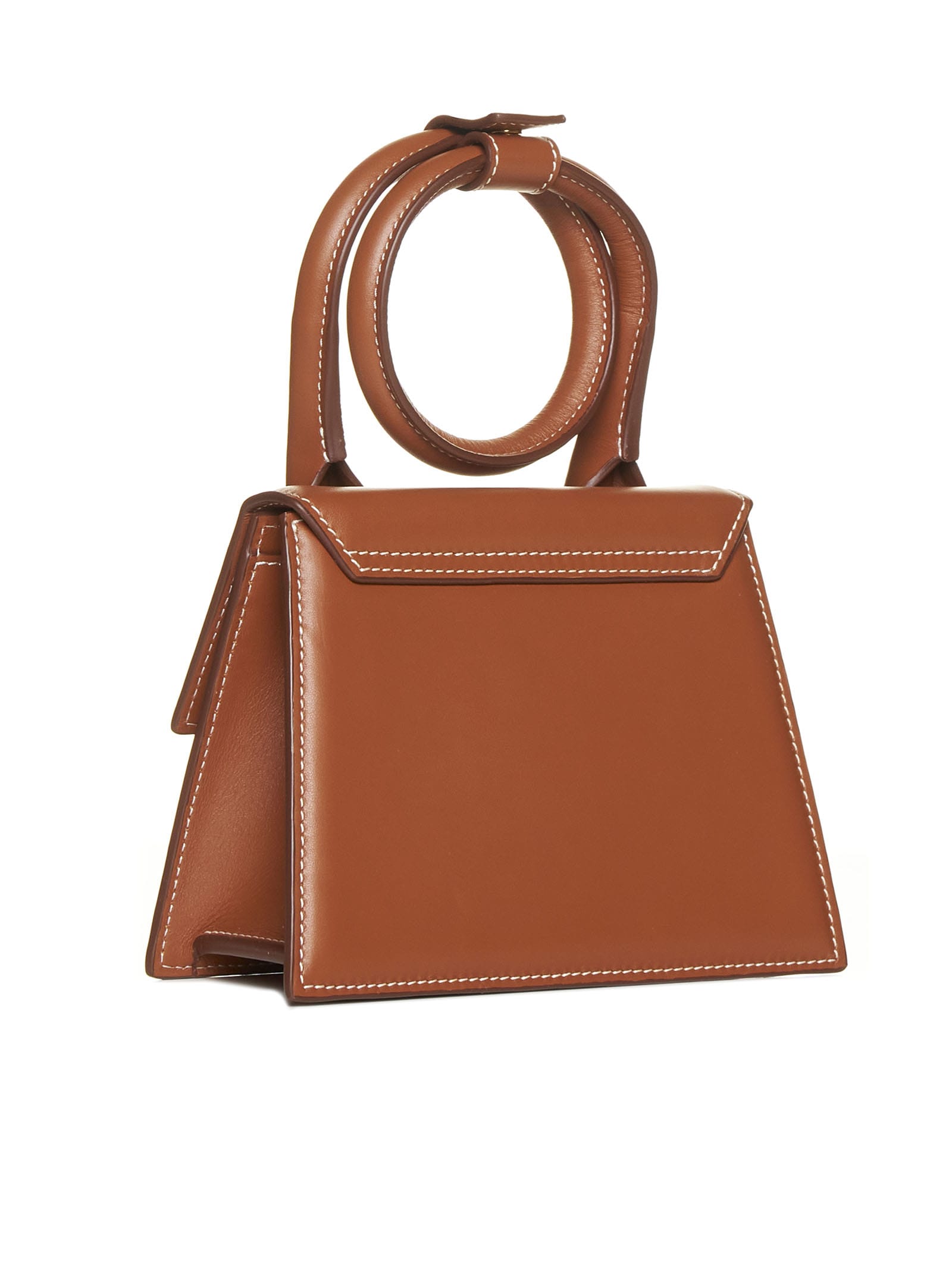 Shop Jacquemus Tote In Light Brown 2