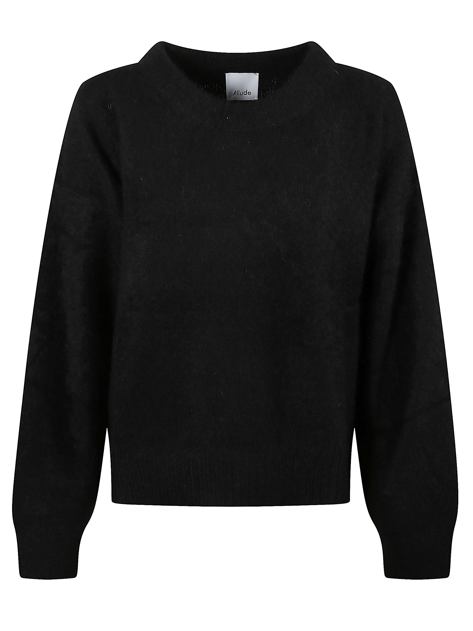 Allude Cashmere And Silk Sweater In Black