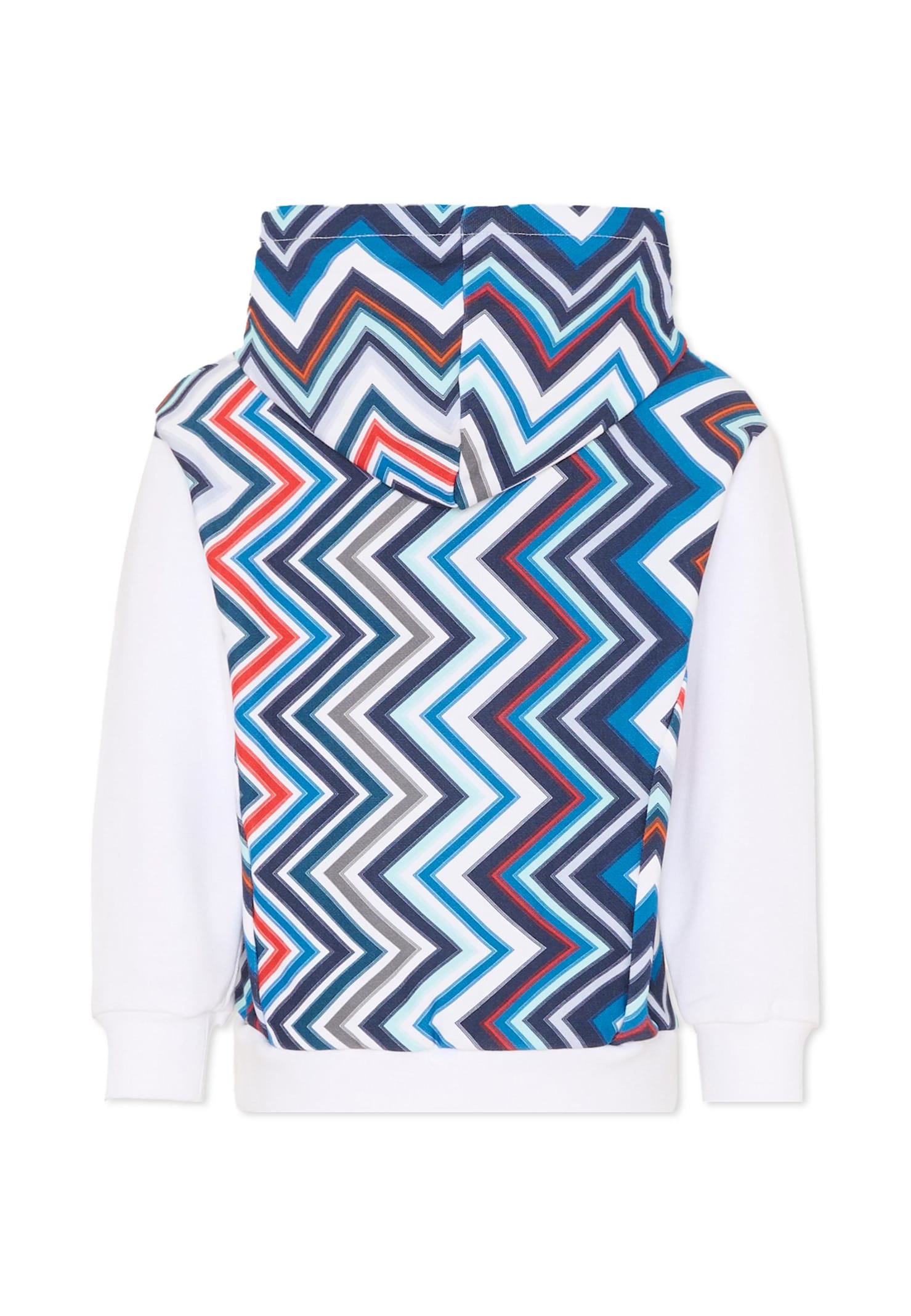 Missoni White Sweatshirr For Kids With Logo In Multi