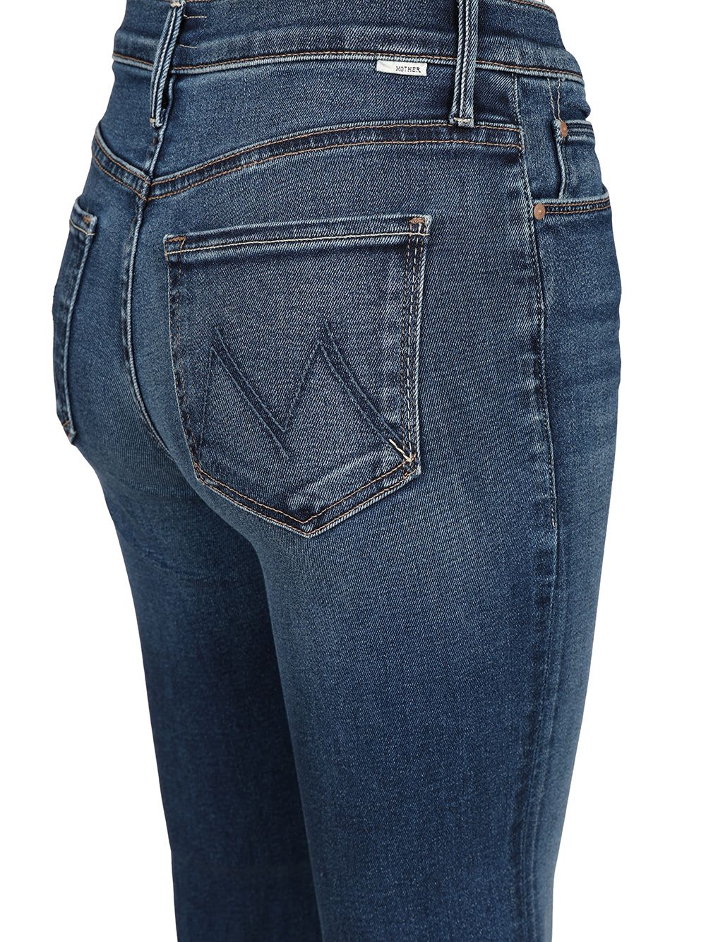 Mother 'lil Doozy Fray' Flared Jeans In Blue