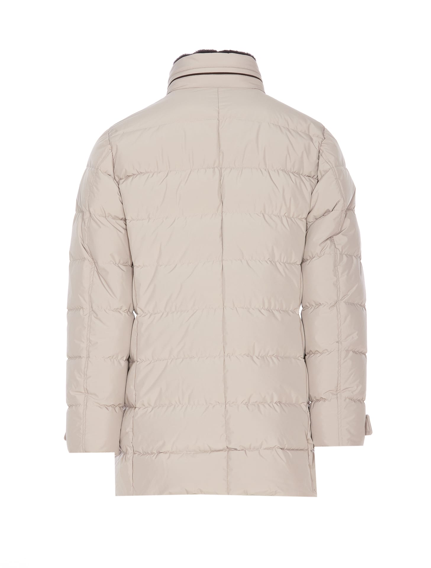 Shop Moorer Zarbo Down Jacket In Beige