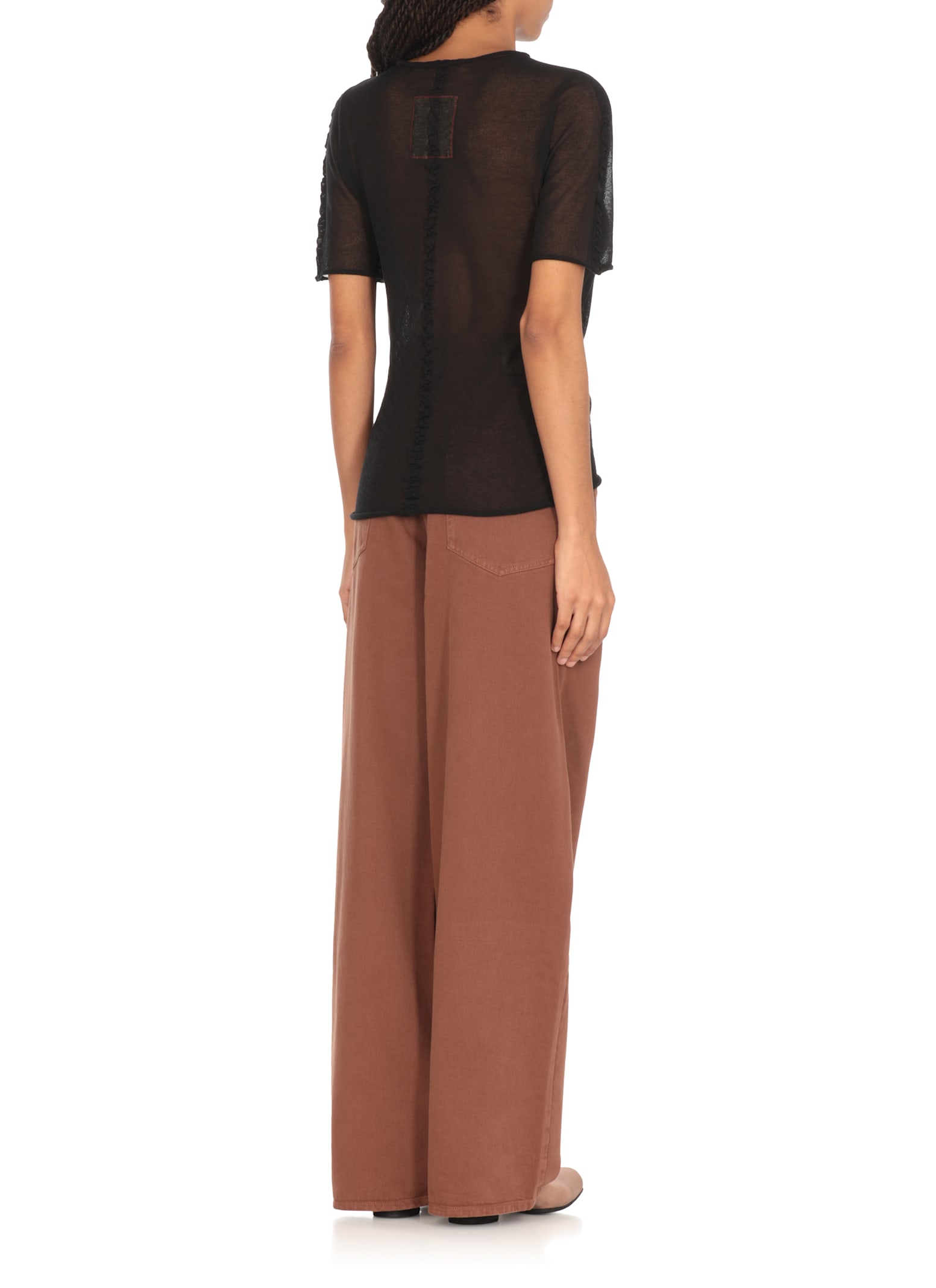 Uma Wang Short Sleeved Knitted Top