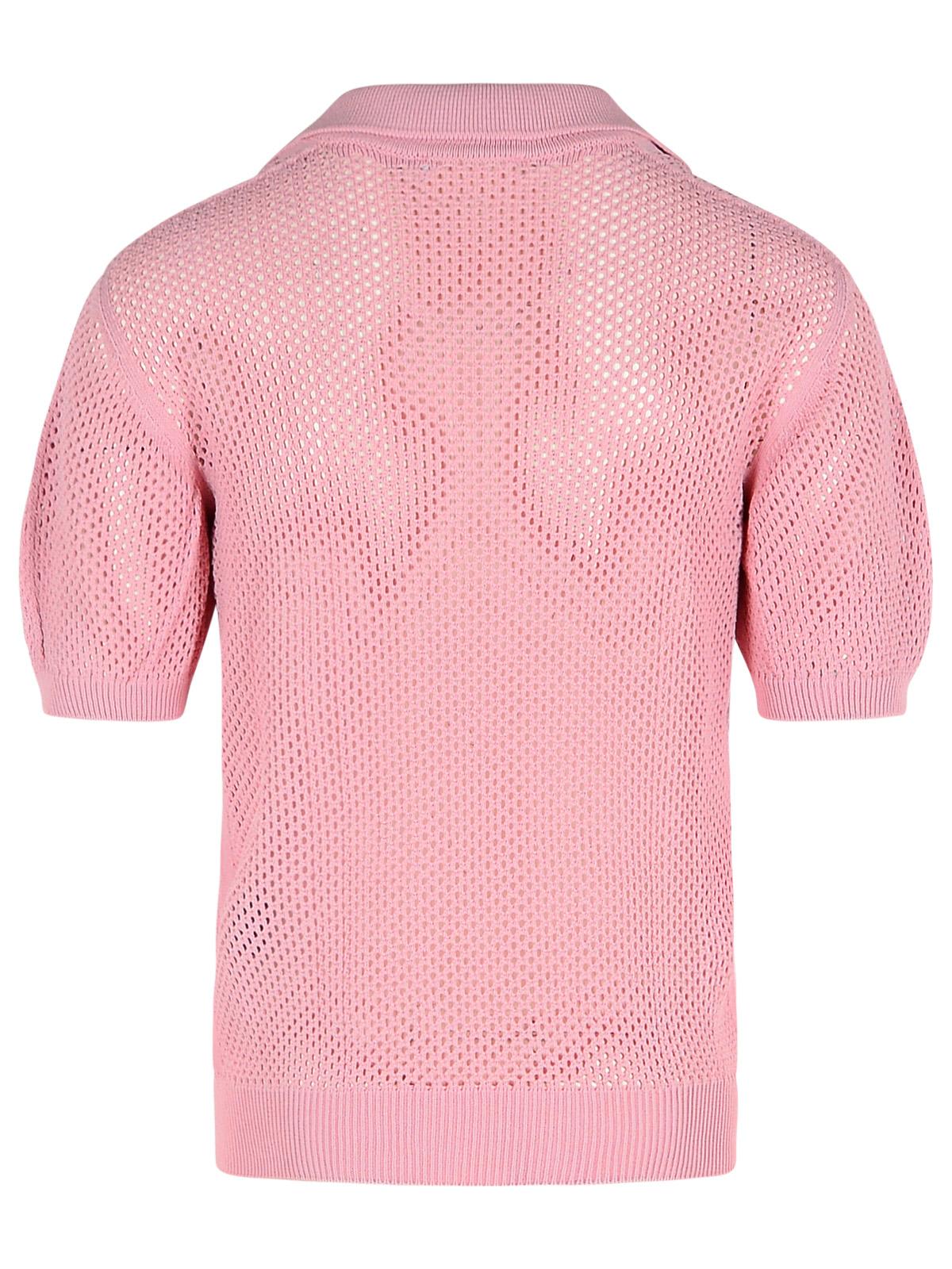 Laneus Pink Viscose Blend Sweater In Pink