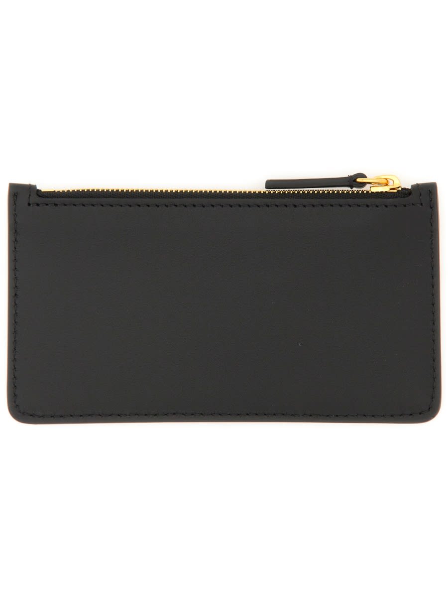 Shop Marni Card Holder With Logo In Black