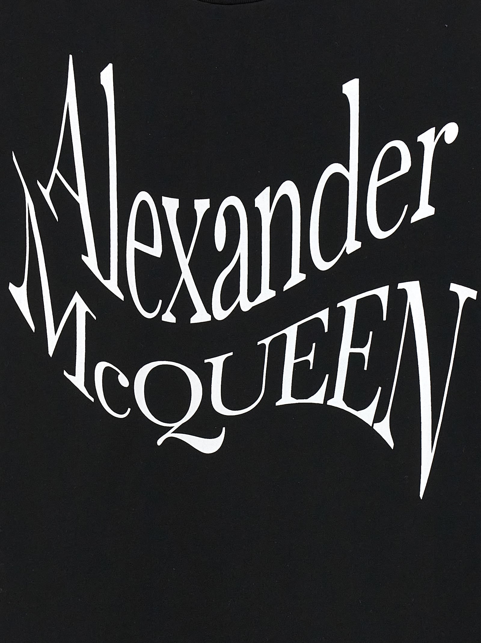 Shop Alexander Mcqueen Cut And Sew T-shirt In White/black