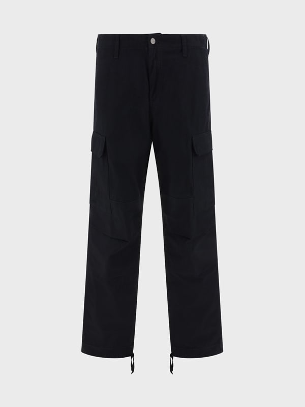 Carhartt Pantalone Regular Cargo Black In Black