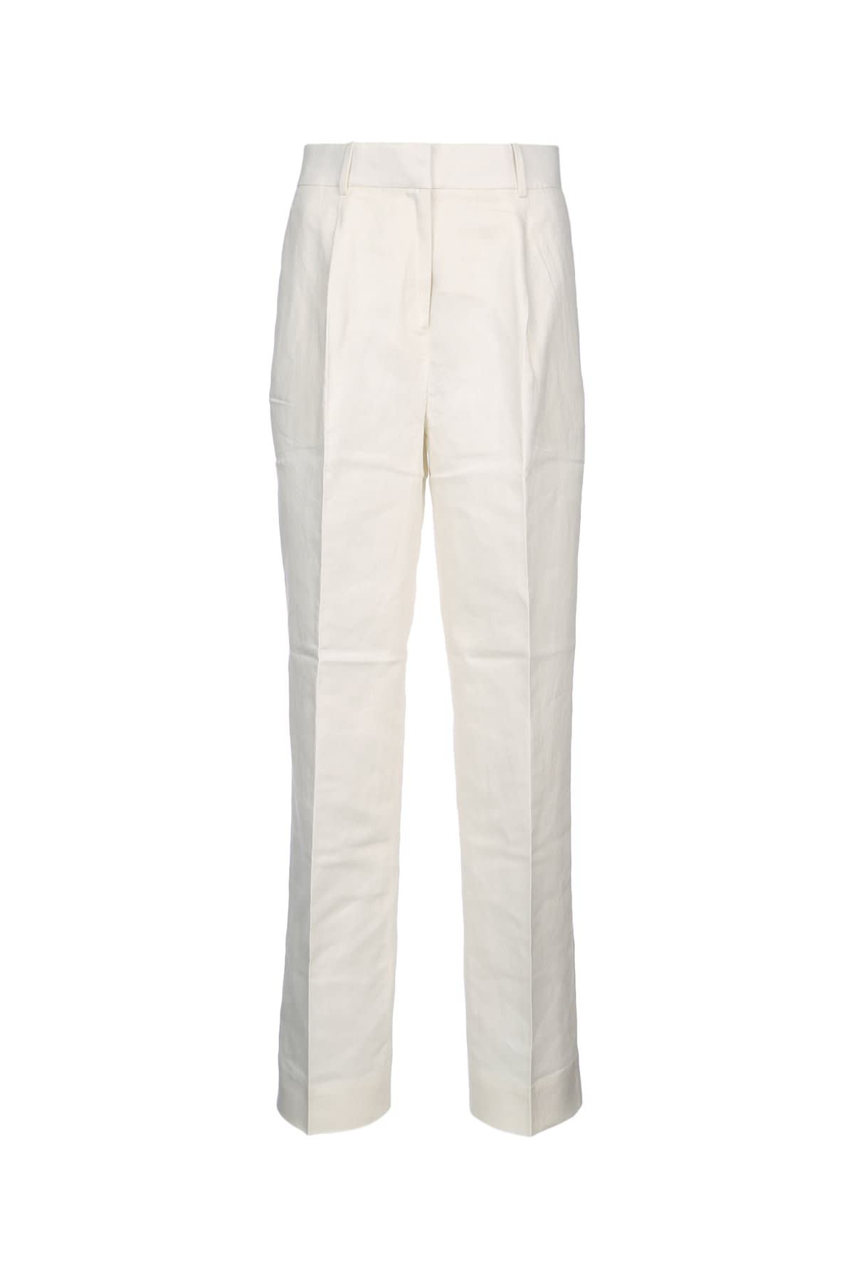 Structured Linen Pleated Pant