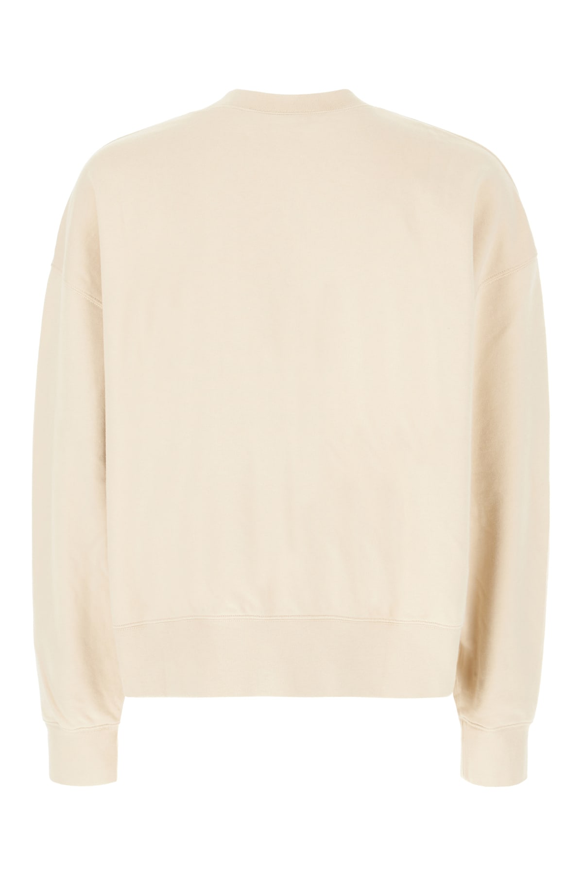 Shop Palm Angels Sand Cotton Oversize Sweatshirt In Light Beige Plum