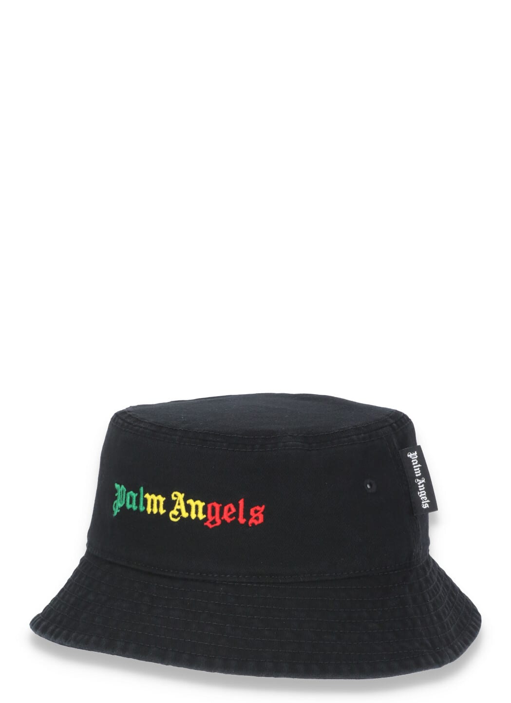 Palm Angels Logo Hat In Black