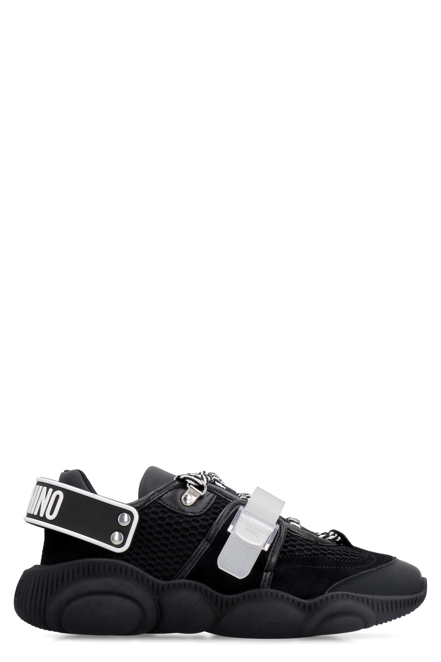 MOSCHINO TEDDY SHOES ROLLER SKATES MESH SNEAKERS,11215418