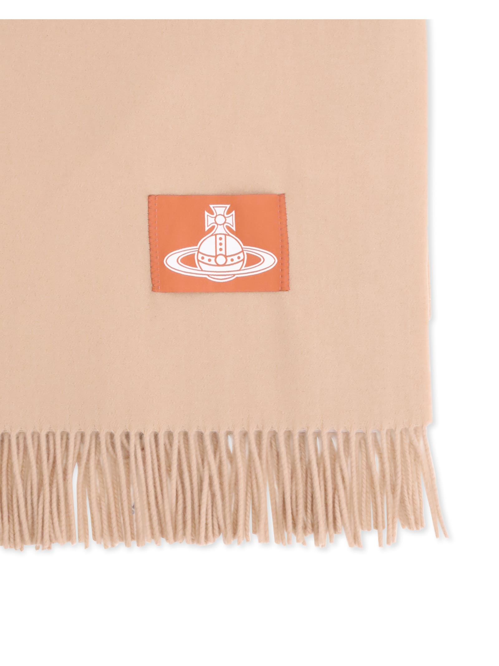 Vivienne Westwood Wool Scarf In Neutral