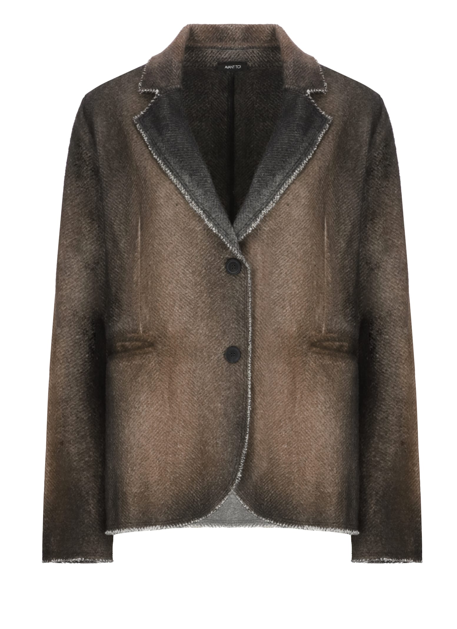 Avant Toi Wool Blazer In Brown